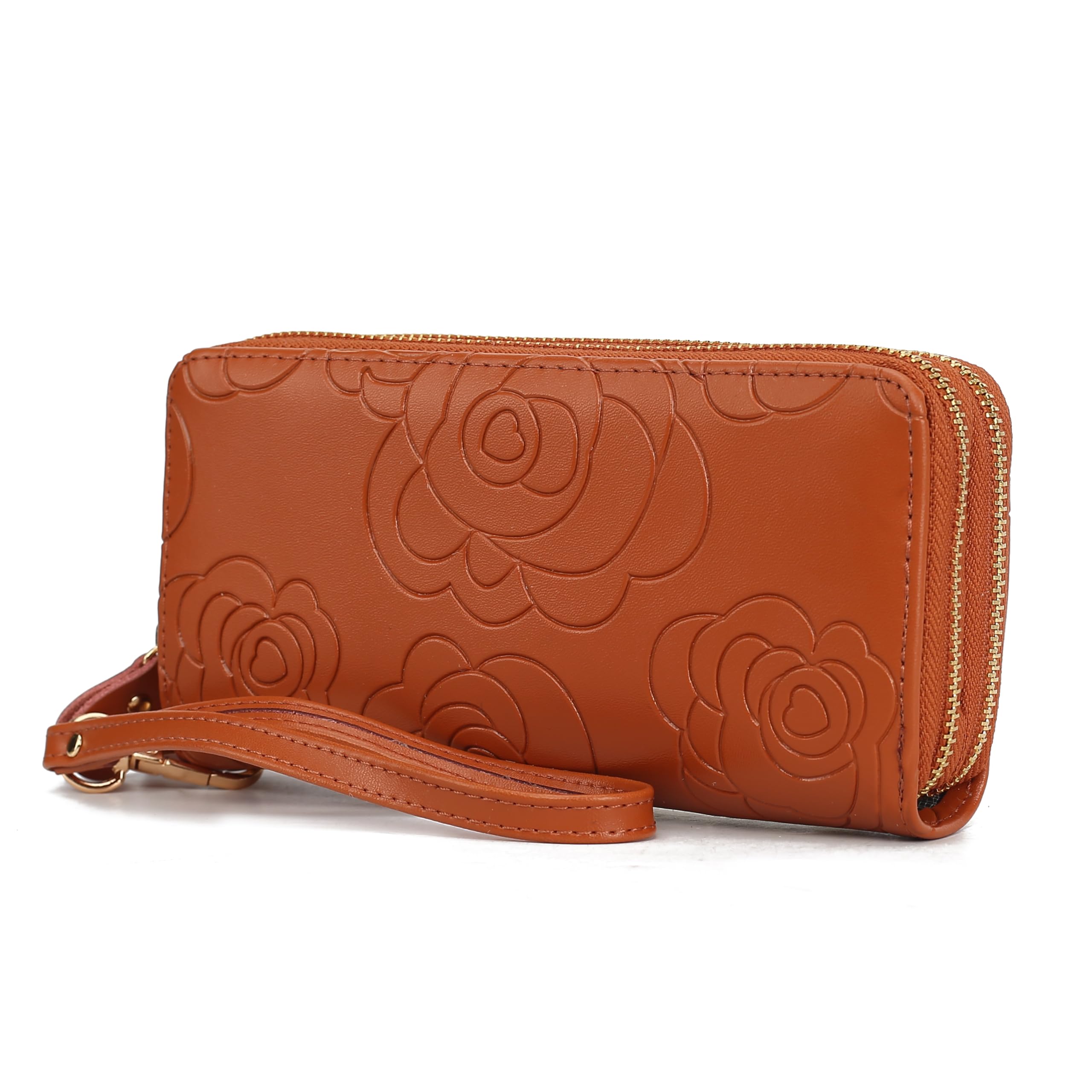 MKF Collection Wristlet Wallet for Women, Small Credit Card Holder with Zipper Coin Pocket Wallet Purse Handbag By Mia K