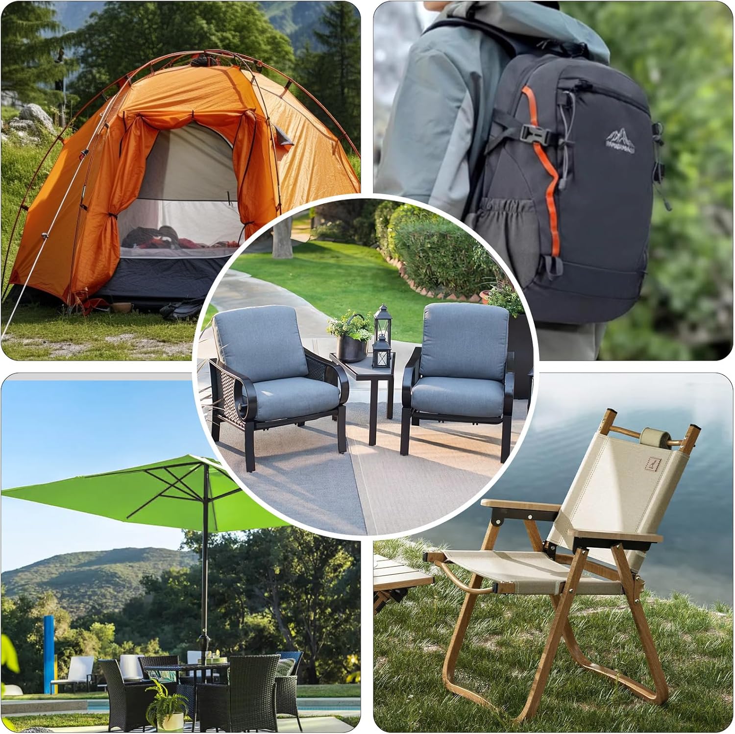 Waterproof Canvas Fabric by The Yard 58inch 600D Upholstery Material Polyester Fabric Outdoor Water Resistant Fabric for Sewing Chair Patio Cushion Purse Bag Interior, Pre Cut 3 Yard Royal Blue