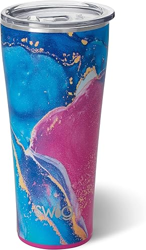 Swig Life Vaso triple aislado de 32 onzas, apto para vasos, apto para lavavajillas, acero inoxidable, doble pared, taza de café de viaje sellada al