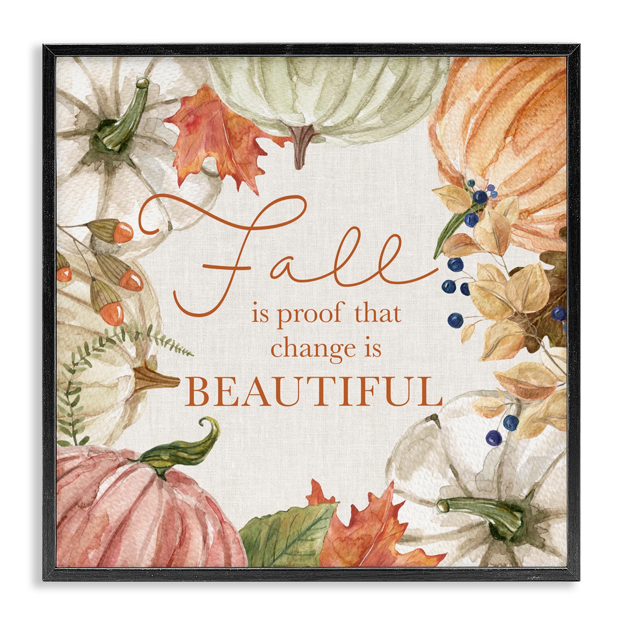 Poster encadré Seasonal Change Is Beautiful par Livi Finn Stupell Industries 43x43 cm