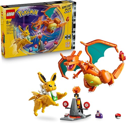 Pokémon Smart Play : Le Combat Ultime Entre Dracaufeu et Vo LEGO
