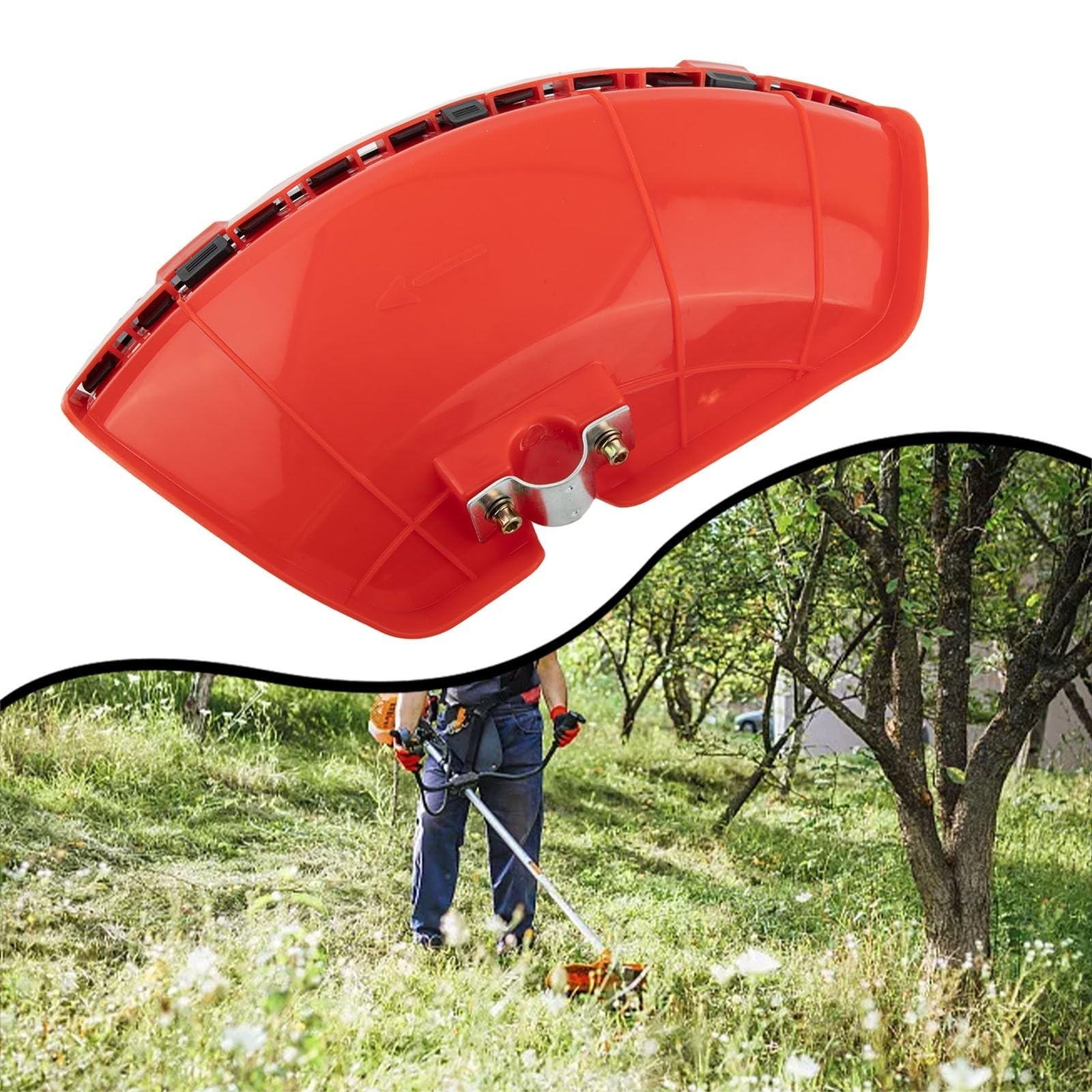 La cubierta protectora compatible con desbrozadora garantiza un uso y protección duraderos