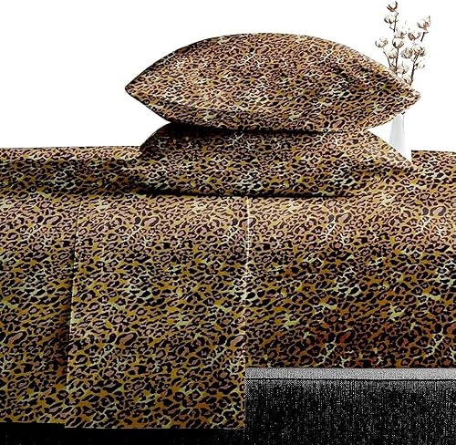 Diamond Bedding Juego de sábanas de 600 hilos 100% algodón de fibra larga, fácil ajuste y transpirable, juego de sábanas de 4 piezas con estampado