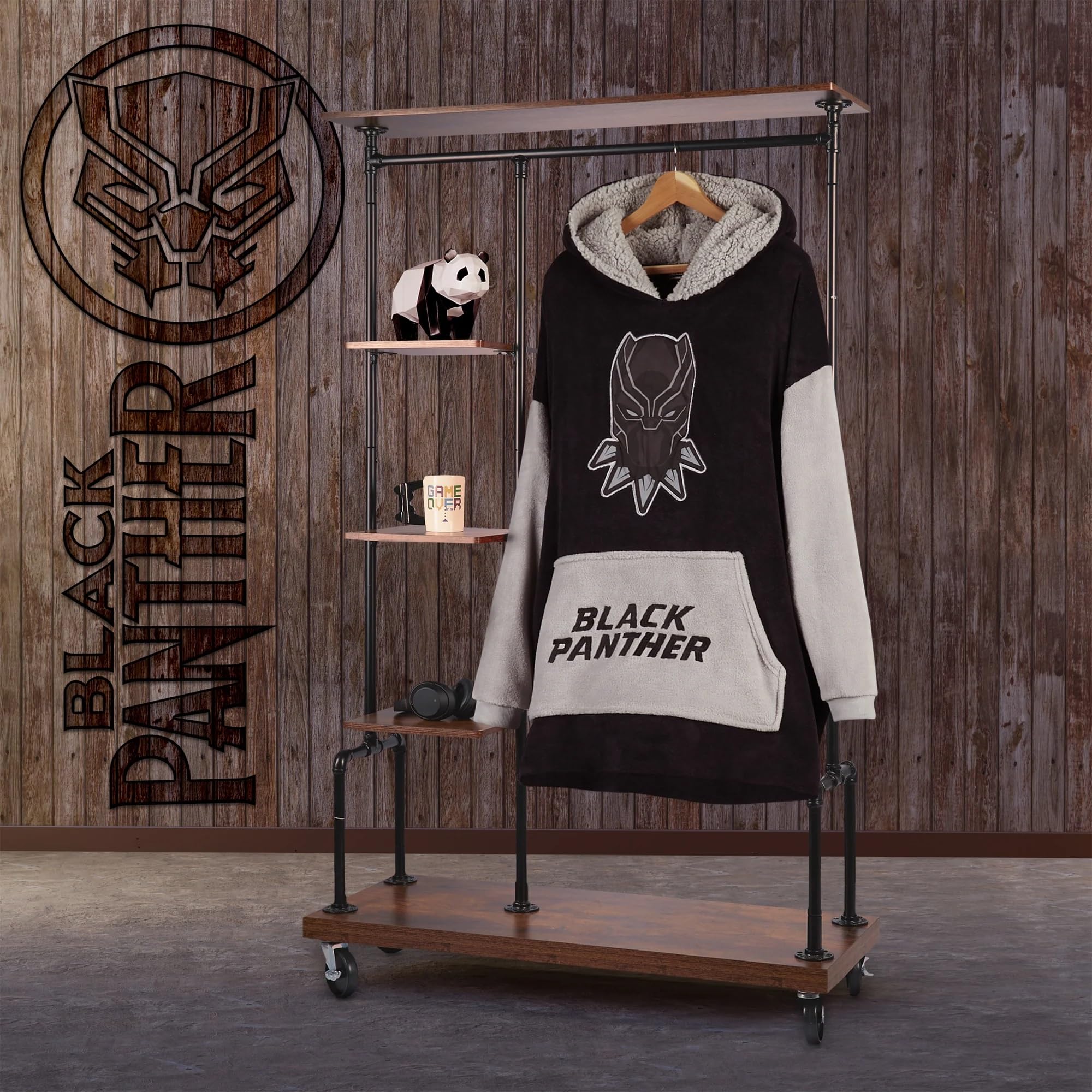 Marvel Felpa Uomo con Cappuccio Felpe Oversize Uomo in Pile Supereroi Avengers Captain America