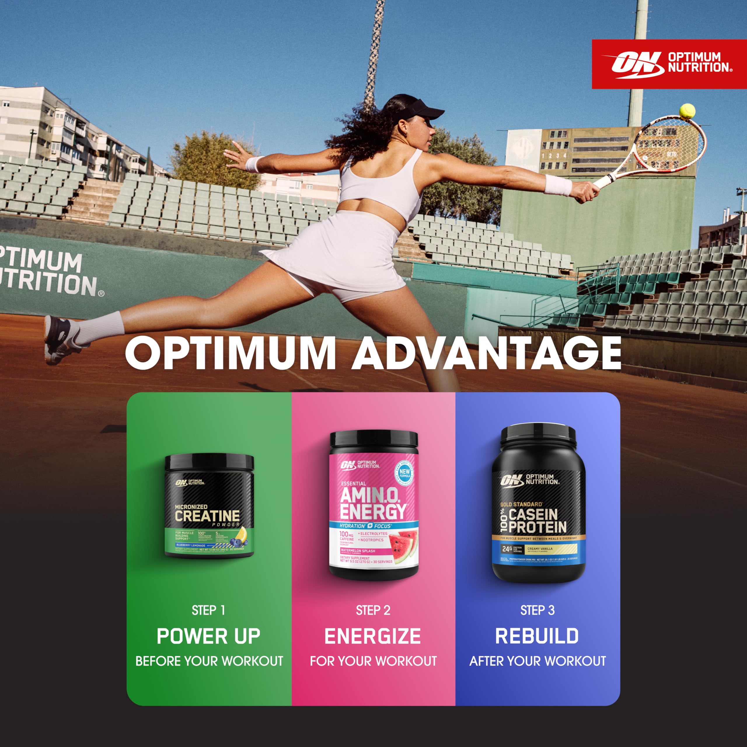 Optimum Nutrition Gold Standard 100% Proteine Caseina in Polvere, Gusto Vaniglia Cremosa, 924g, 28 Porzioni