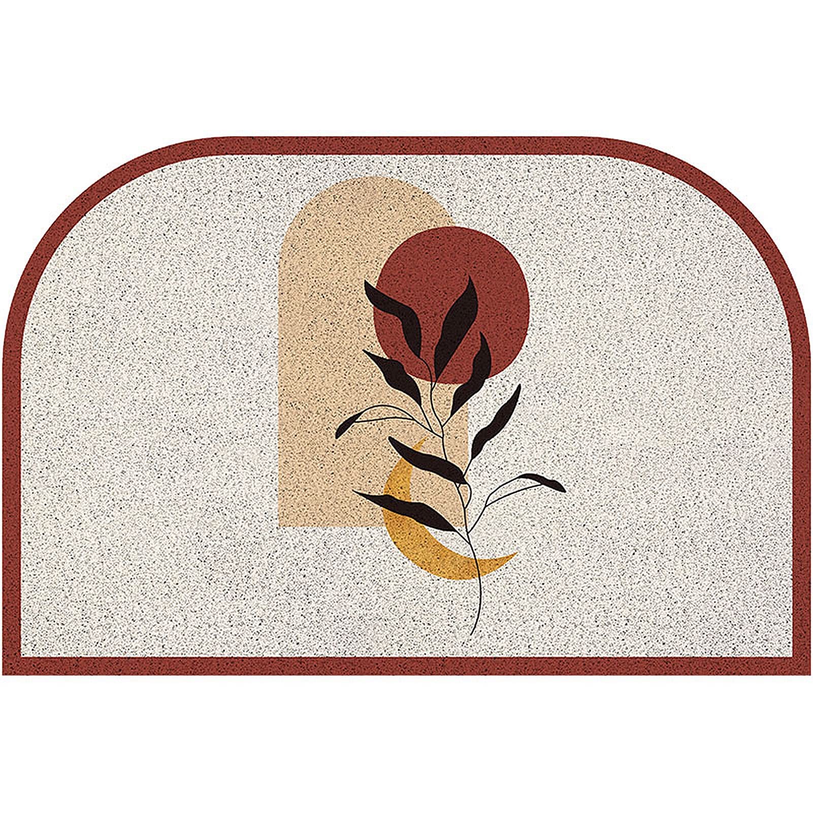 Tapis de bienvenue de décoration intérieure PVC antidérapant 45x75 cm