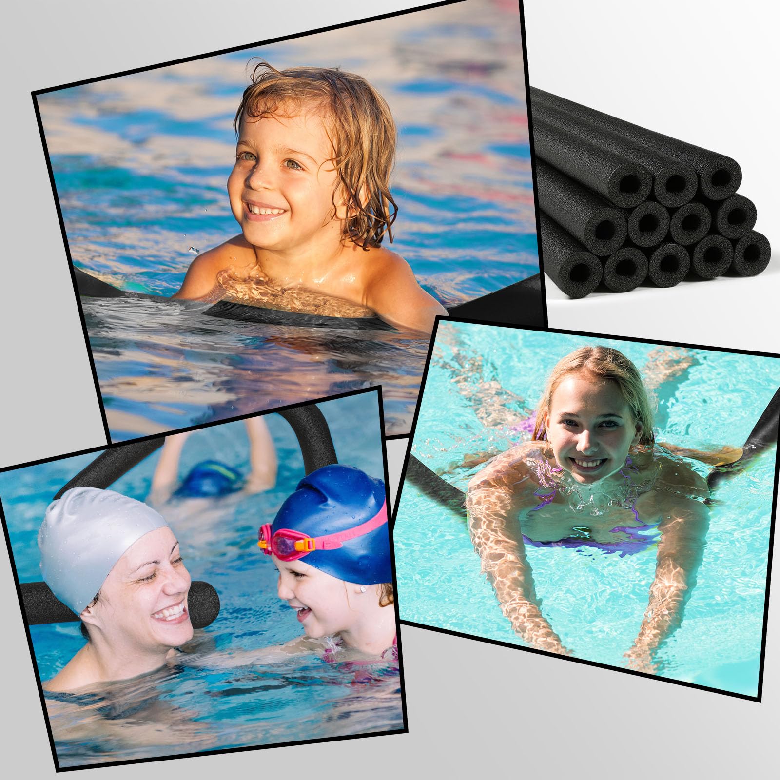 Cocoarm Nouilles De Piscine 2 Pièces De 59 Pouces - Connecteurs Inclus - Flottaison Et Bricolage - Couleurs Aléatoires