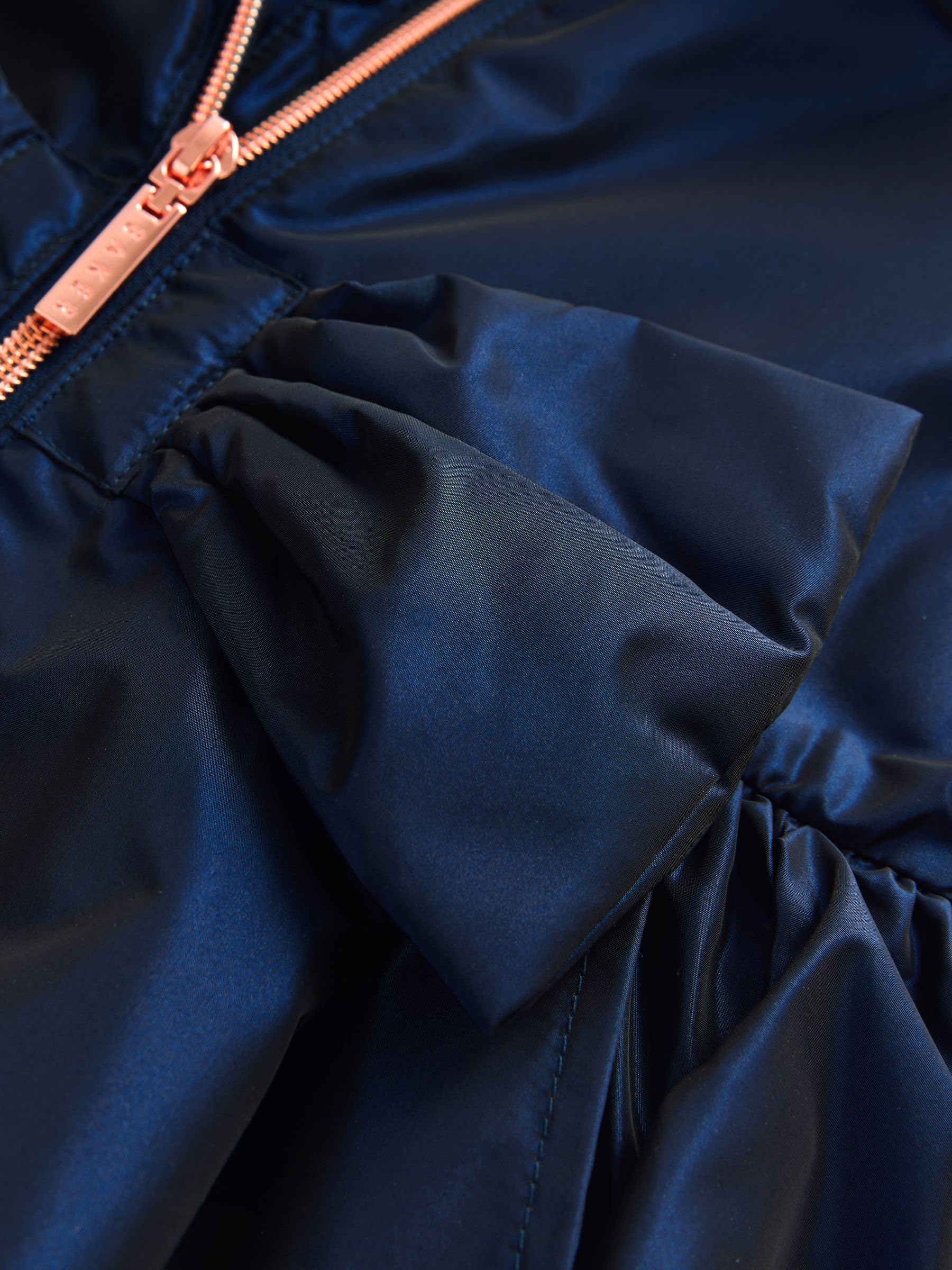 Niñas Abrigo impermeable con volantes y lazo