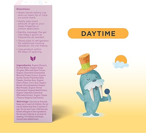 Miniatura 3 de Hyland's Naturals Baby - Paquete combinado de gel calmante orgánico de díanoche, alivio natural de las molestias orales, irritabilidad e hinchazón,