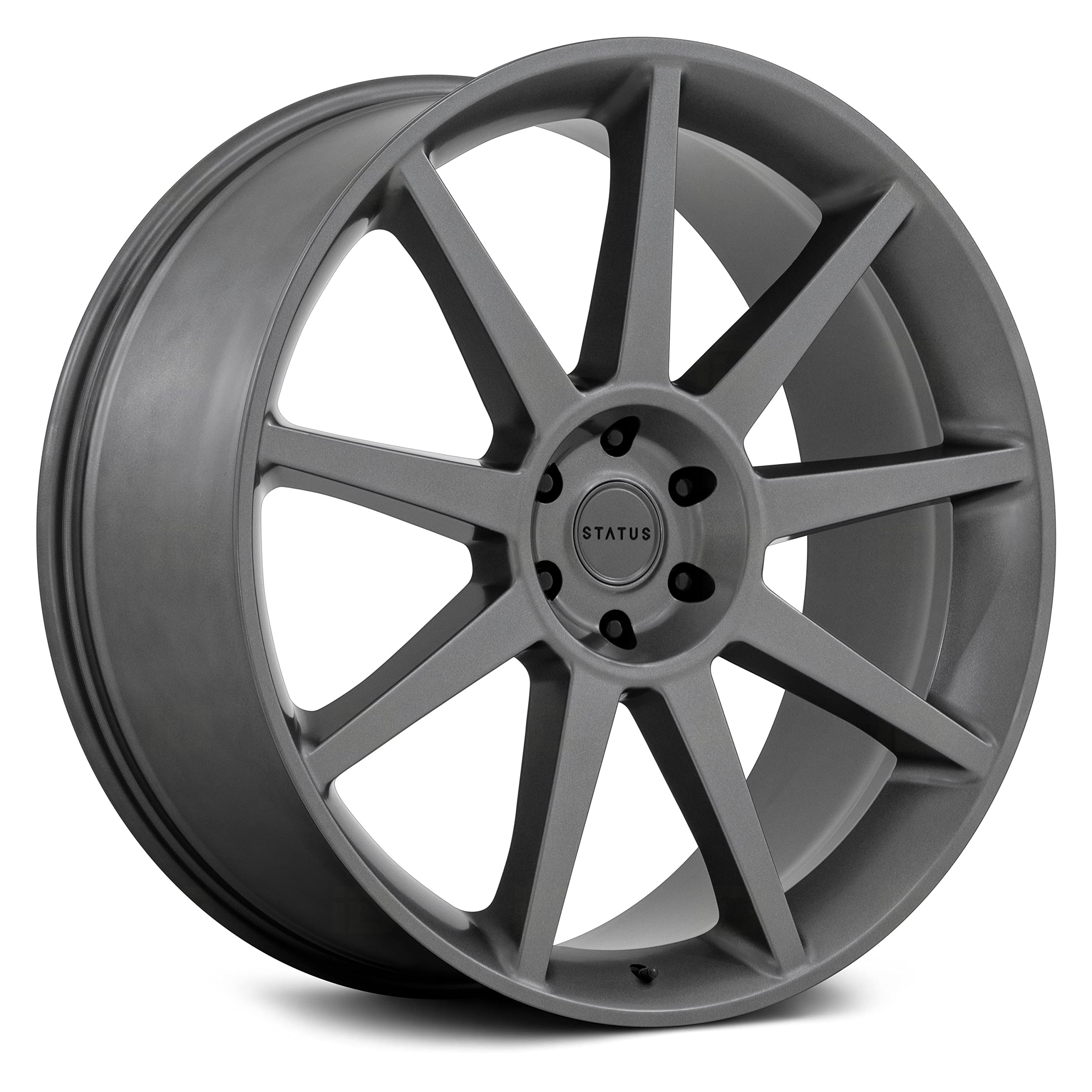 StatusWheels Mammoth Matte Anthracite Wheel with Aluminum (26 x 10. inches /6 x 139 mm, 30 mm Offset)