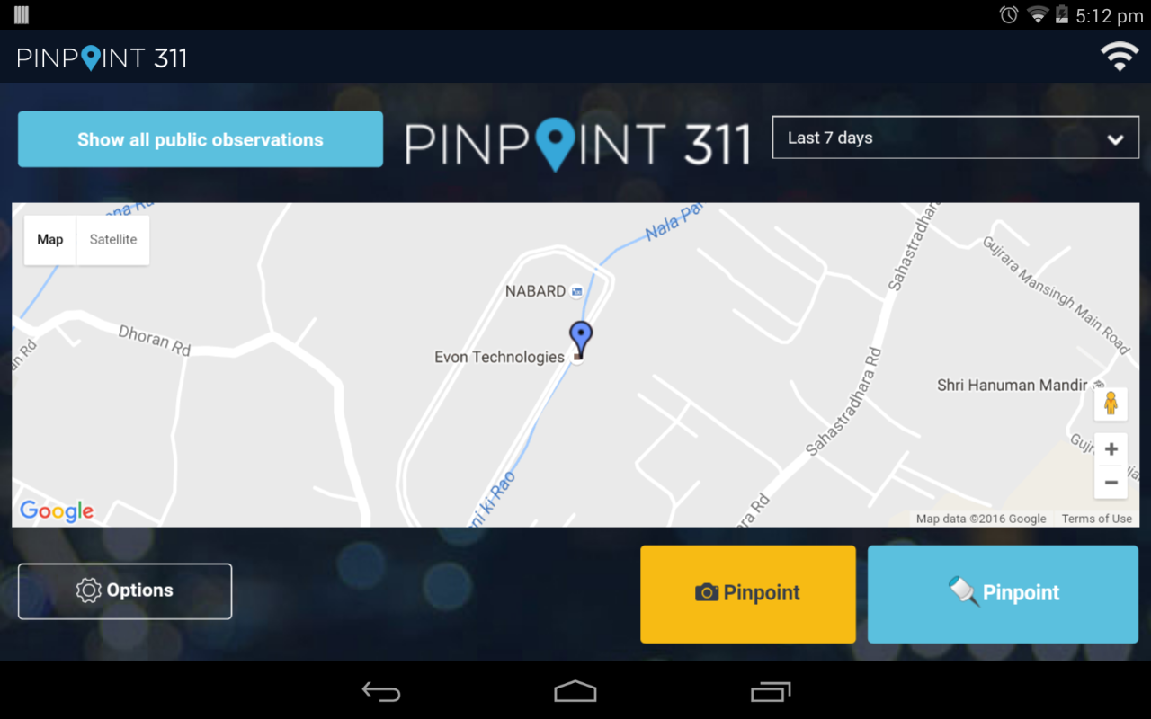 Pinpoint 311 Tablet - App on Amazon Appstore