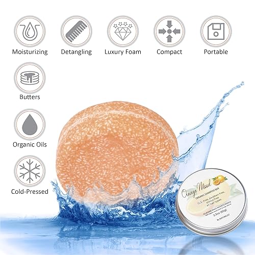 Miniatura 3 de Barra de champú sólida 100 orgánica a base de plantas libre de SLS vegano todo tipo de cabello y cuidado del cuerpo  piel sensible seca grasa normal