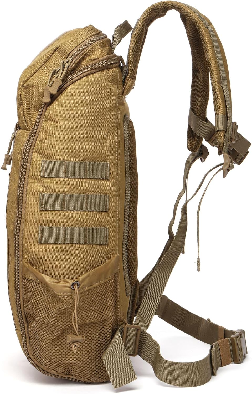 40L Waterproof Tactical Medical Backpack First Aid Bag for Hiking Trekking Hunting Fishing Camping Outdoor Sports (Khaki)