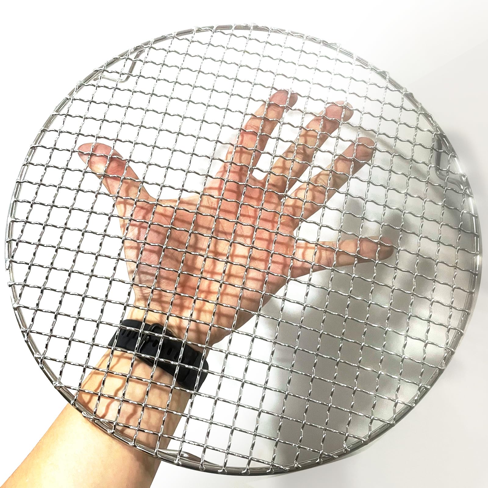 HARFINGTON Estante de cocina redondo, rejilla de acero inoxidable de 12 pulgadas, rejilla de red para barbacoa, rejilla de cocción al vapor, rejilla de cocina con patas para cocinar, hornear, cocinar