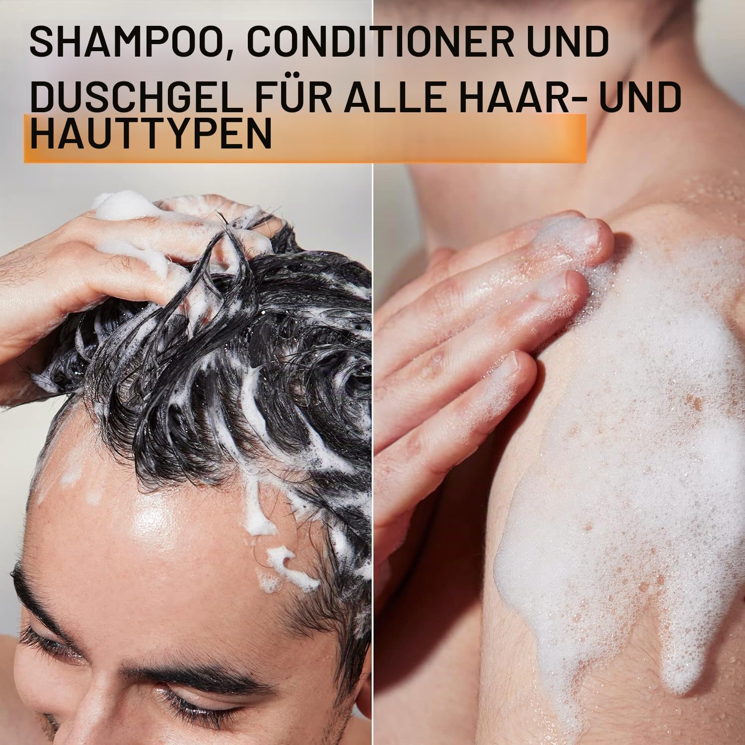 Redken Brews 3-in-1 Shampoo für Männer, All-in-one: Shampoo, Conditioner und Duschgel, Pflege für softe Haut und gepflegtes Haar, für alle Haut- & Haartypen, 300 ml