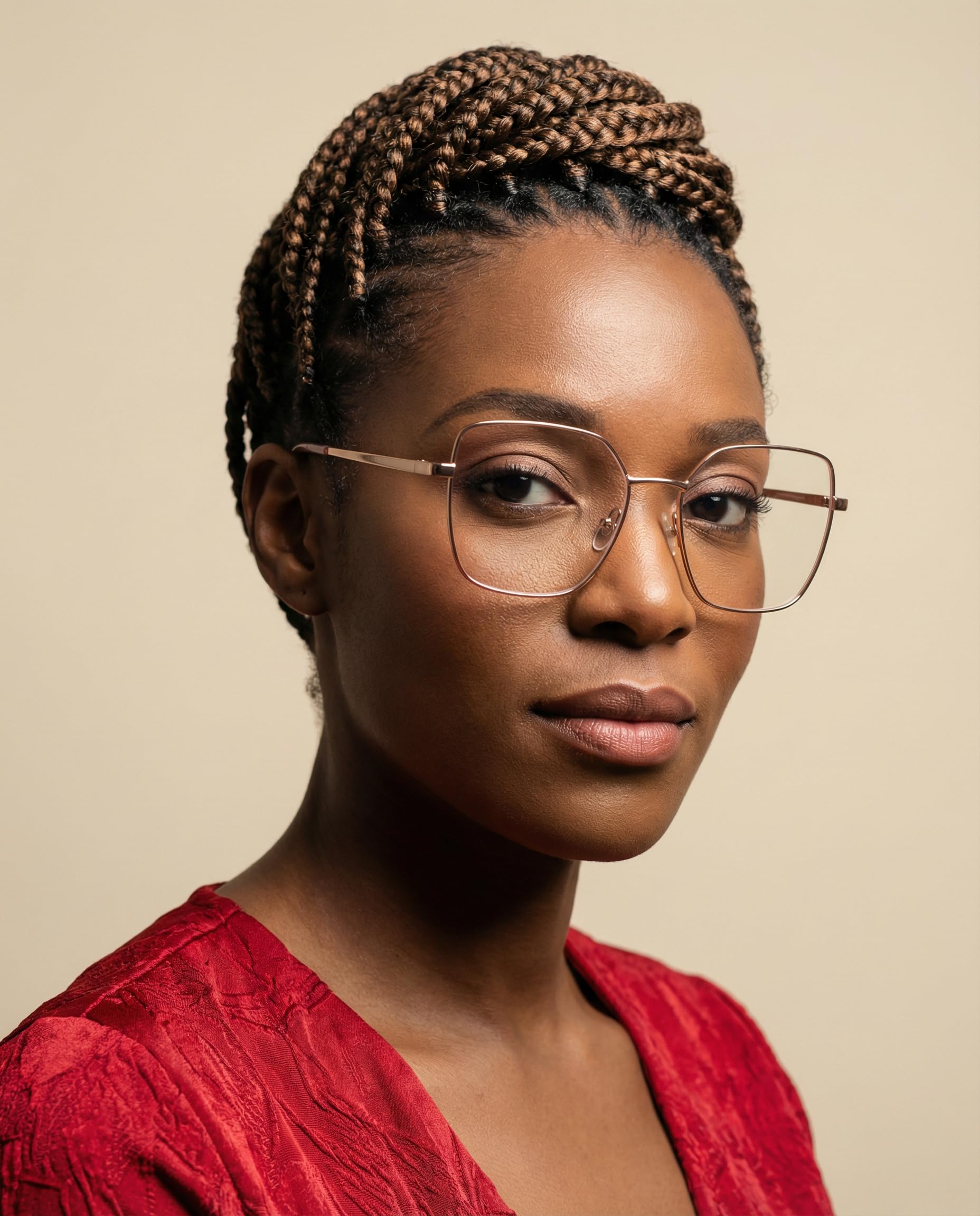 DAKOTA Brille mit Sehstärke für Damen quadratisch Metall