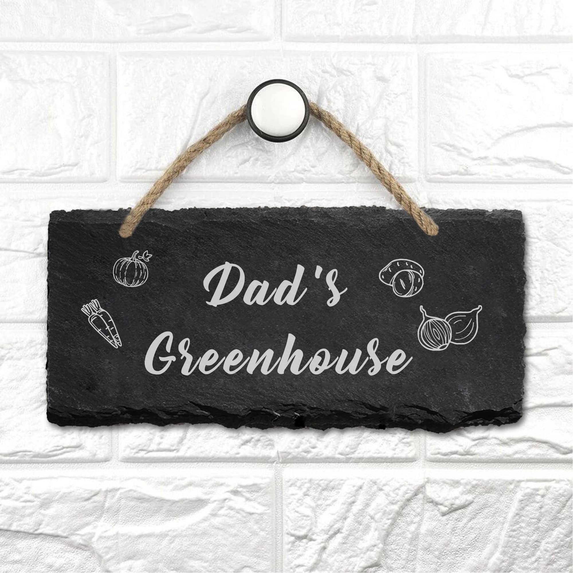 Personalised Garden Signs Engraved Slate Garden Sign and Plaques House Plaque Welcome Sign Door Hanging Wall Sign Yard Signs Home Decor Signs for Outside Gifts of Christmas(Design 1)