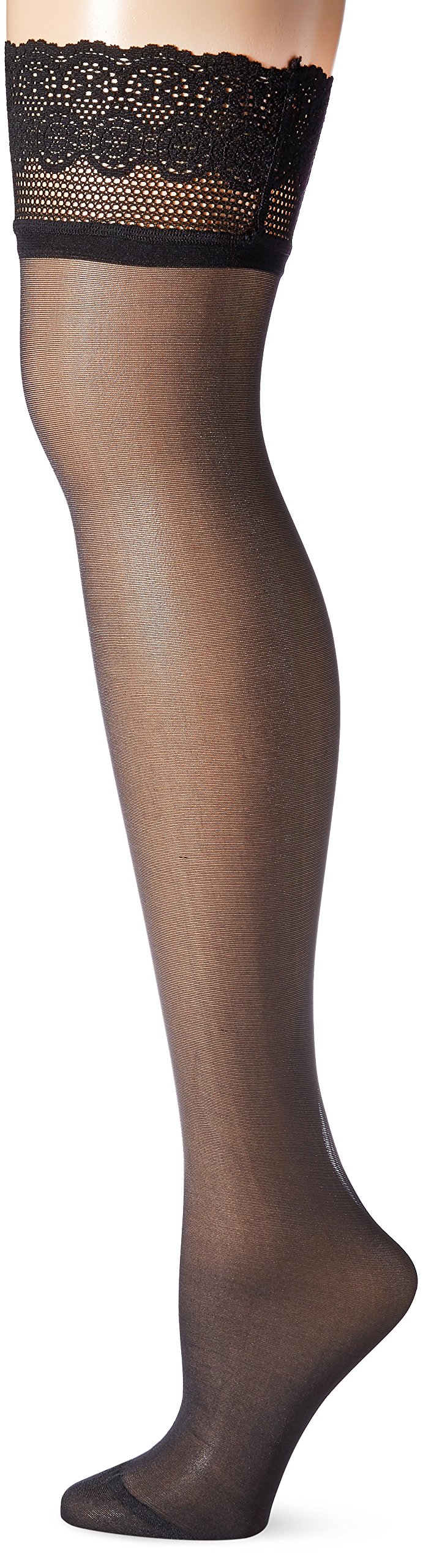 Dim Up Nudesens Sopaq - Bas Autofixants - 25 Den - Femme - Noir - FR: 4 (Taille Fabricant: 4)