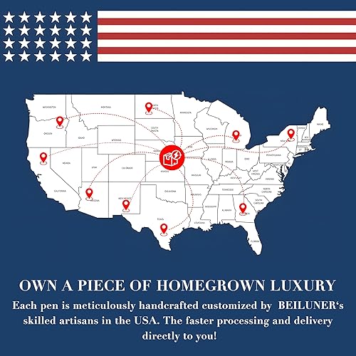 Miniatura 3 de BEILUNER Bolígrafo de Gel Personalizado de Lujo con Acabado de Oro de 24 Quilates, Laca de Piano Negra, Artesanía de Grado de Lujo, el Mejor Juego