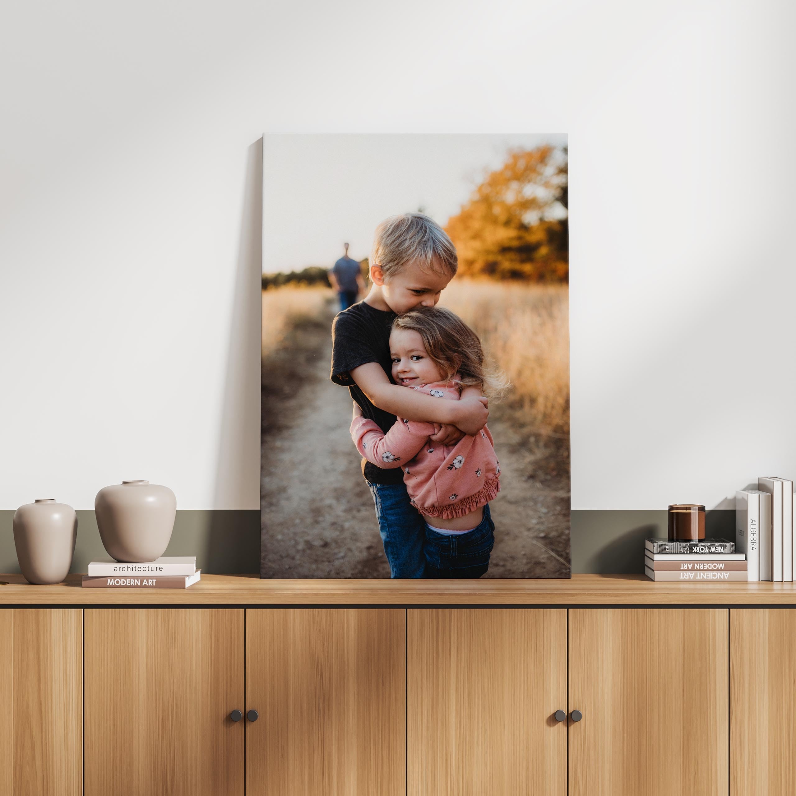 Muralo Personalisierte Leinwand mit eigenem Bild, Wandbild - 80x120 cm | Foto-Leinwandbild, hochauflösender Druck, lebendige Farben - ideal für Wohnzimmer und Schlafzimmer, Ein Geschenk fürs Leben