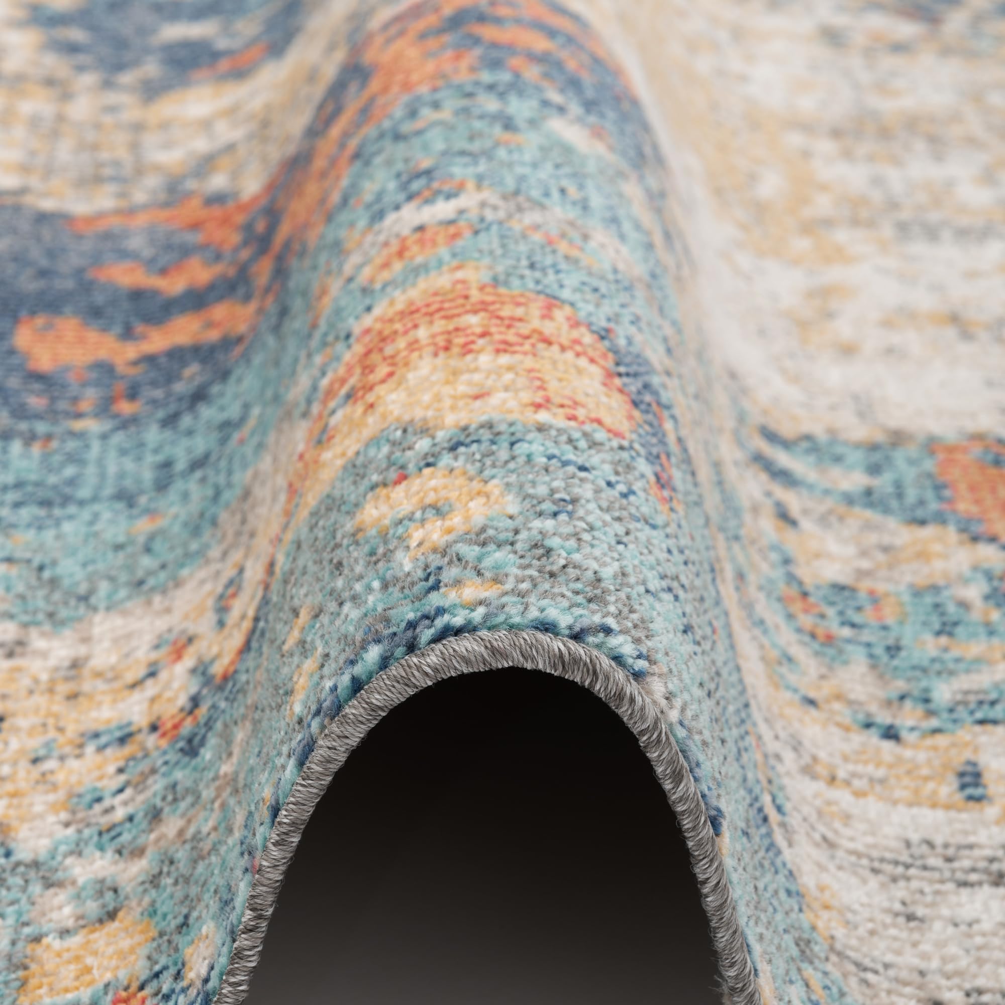 Pergamon Lagos - Tapis de Design d'intérieur/extérieur - Vintage Rouille - 5 Tailles