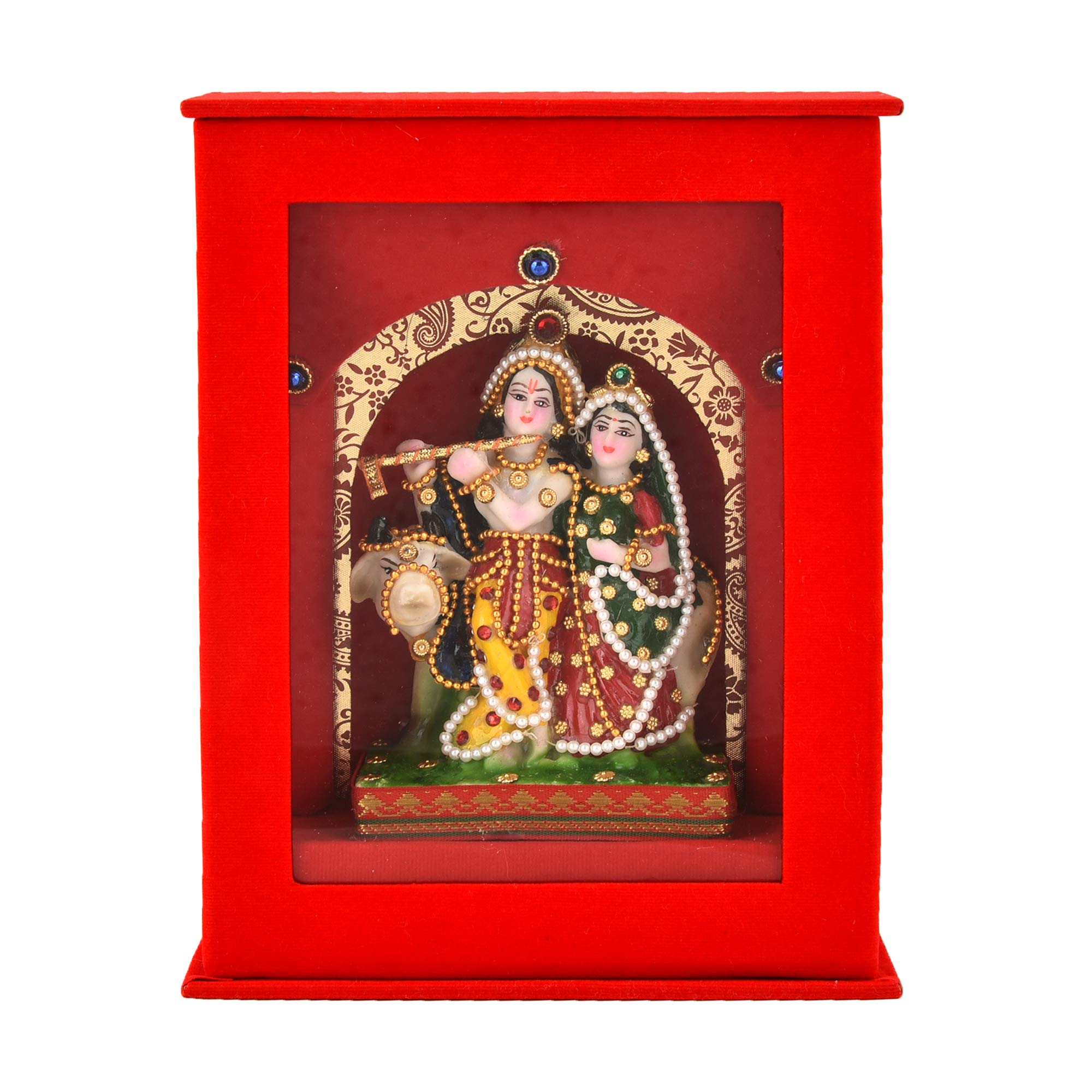 KAPS ENTERPRISES Radha Krishna Idol Statues for Pooja & Home Decoration