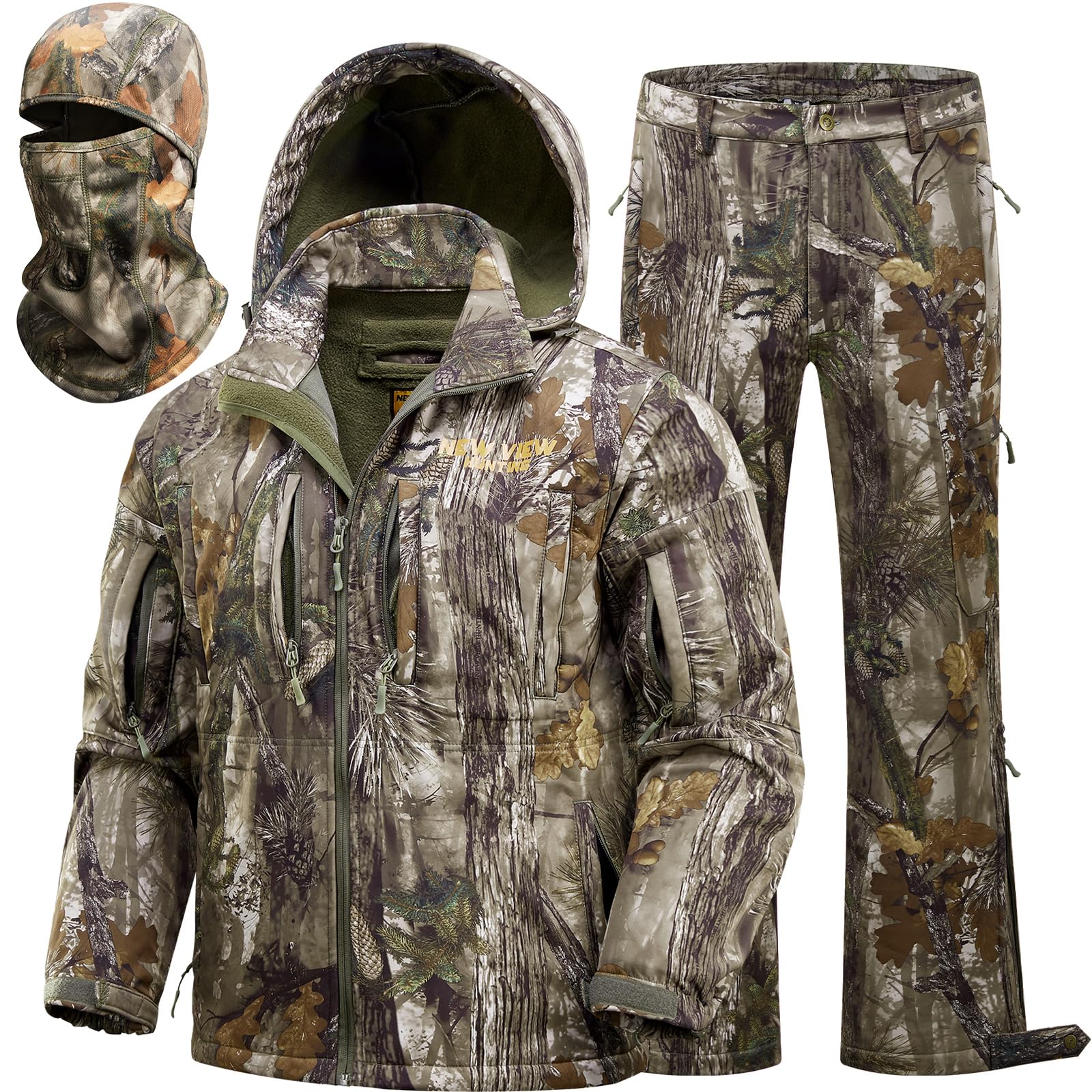 New Viewcamo Hunting Clothes For Men Quiet Warm Fleece Lining