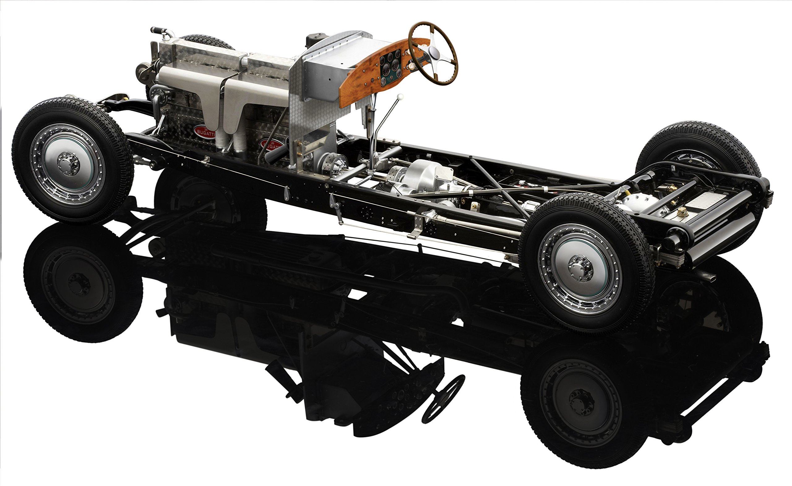 Bauer Spielwaren Exclusive Bugatti Royale Roadster Esders 1932: Originalgetreues, Hochwertiges Modellauto 1: 18, mit Türen und Motorhaube zum Öffnen, Fertigmodell, grün (1990TZ68)