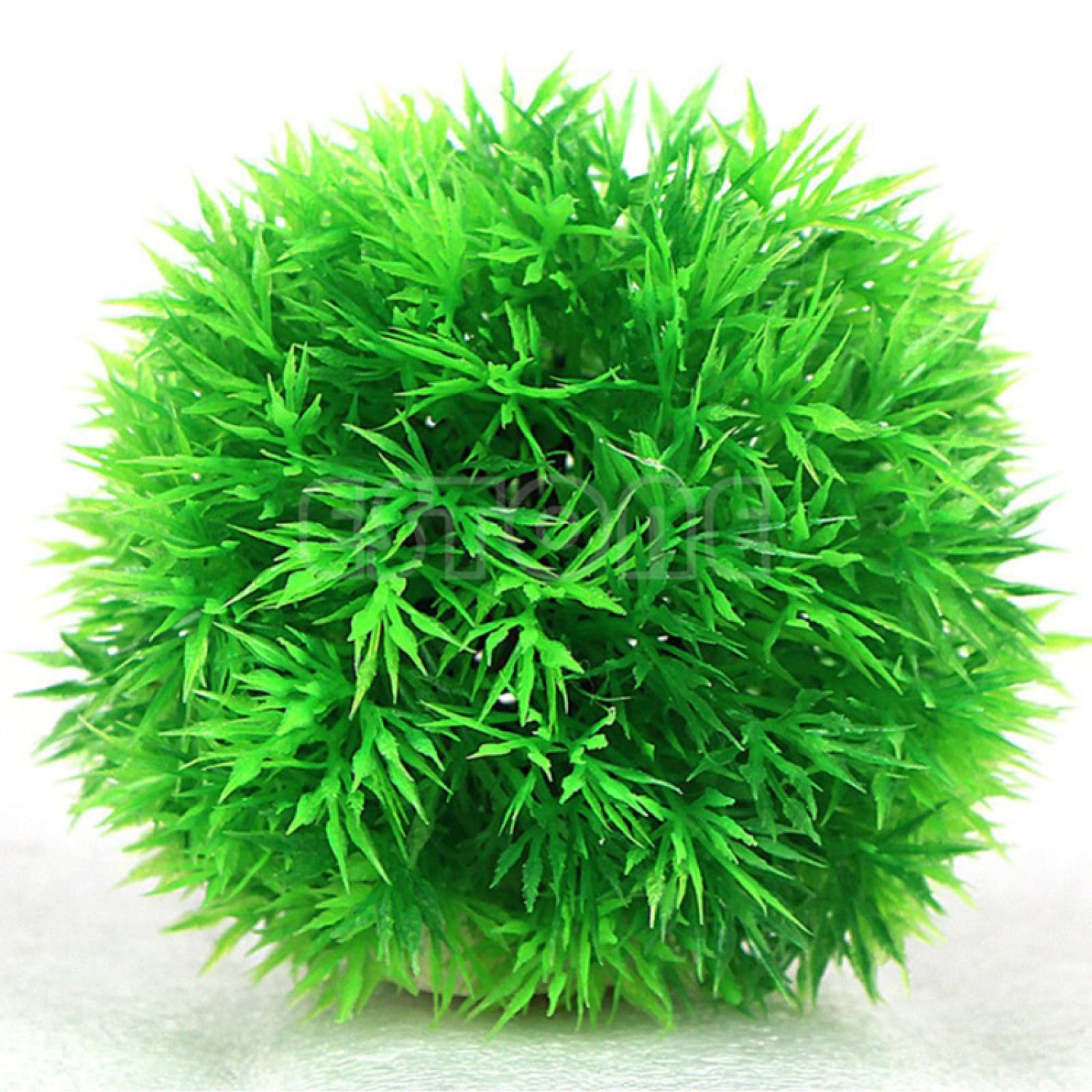 Plantas acuáticas Artificiales de plástico, Bolas Hierba for Acuario, Adorno for pecera, 4 Unidades, Color Verde