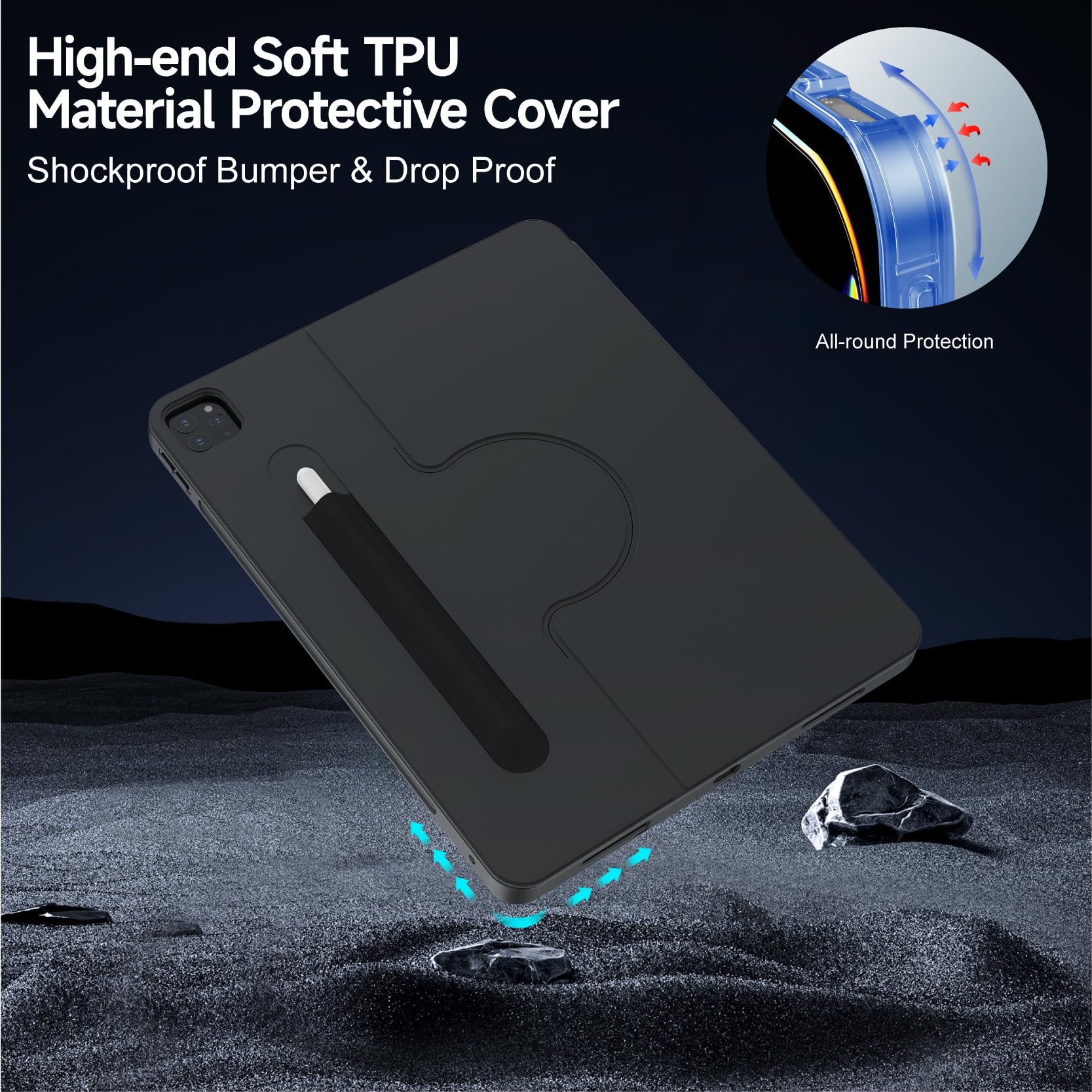 Amazon.com: accrosoo for iPad Air 13 inch M3 / M2 and iPad Pro 13