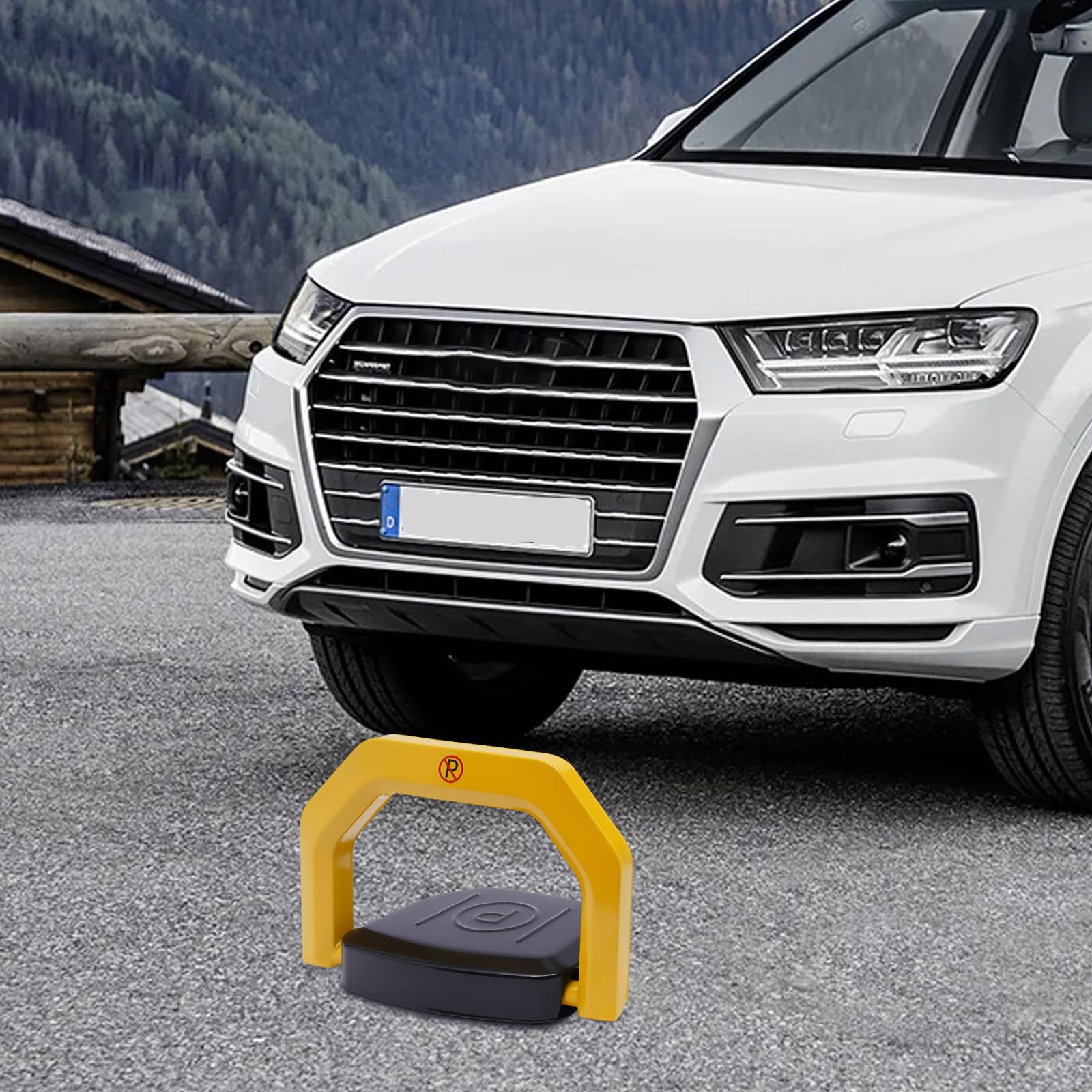 Zdalnie sterowany słupek parkingowy, elektroniczna blokada parkowania z pilotem zdalnego sterowania, blokada parkingu, składany słupek, blokada parkowania, zdalnie sterowany