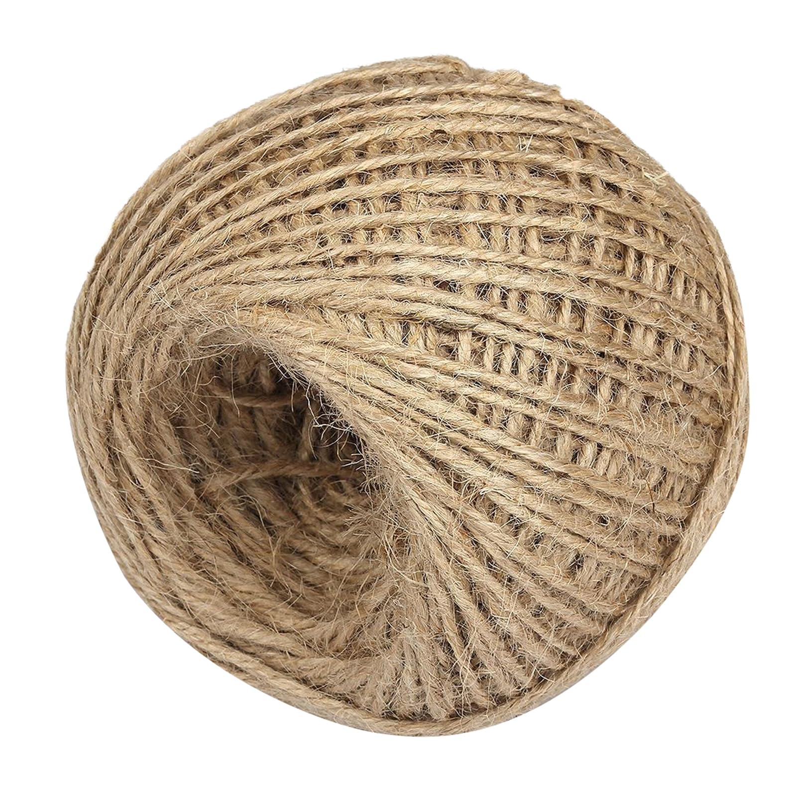 matumou 50m 2mm Twisted Twine Burlap Hemp Rope Christmas DIY Supplies Decor
