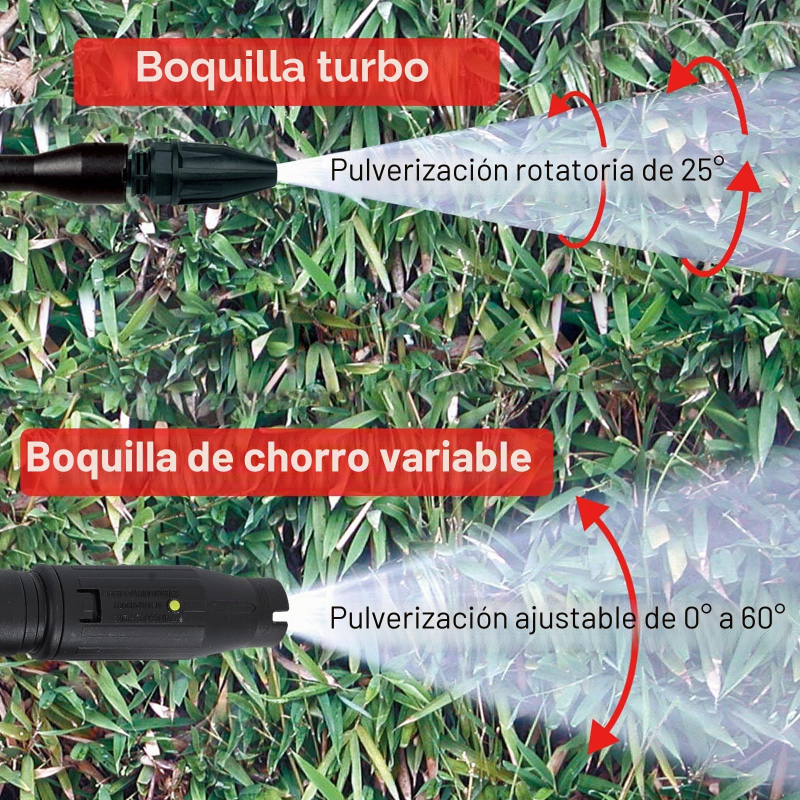 Bear Force Boquilla de Repuesto para Pistola de presión de Agua de Alta presión con Lanza de Chorro Variable y Boquilla de Lanza giratoria para lavadoras de presión Vax Sterwins Parkside Lavor