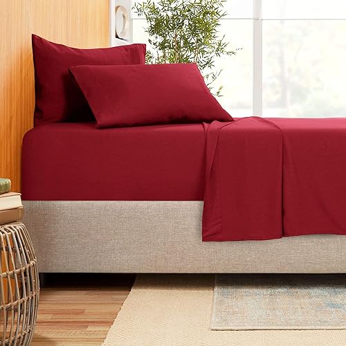 snowhomes Juego de ropa de cama de 800 hilos de 4 piezas, 100% algodón egipcio, sábana bajera de algodón de fibra larga, se adapta a colchones de