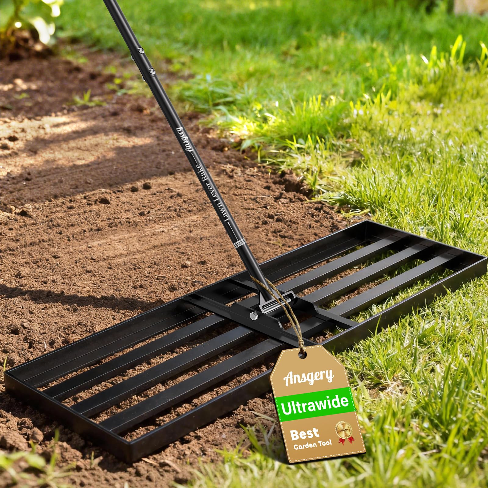 Photo 1 of 36X12 Lawn Leveling Rake,Lawn Leveler with 78" Long Handle