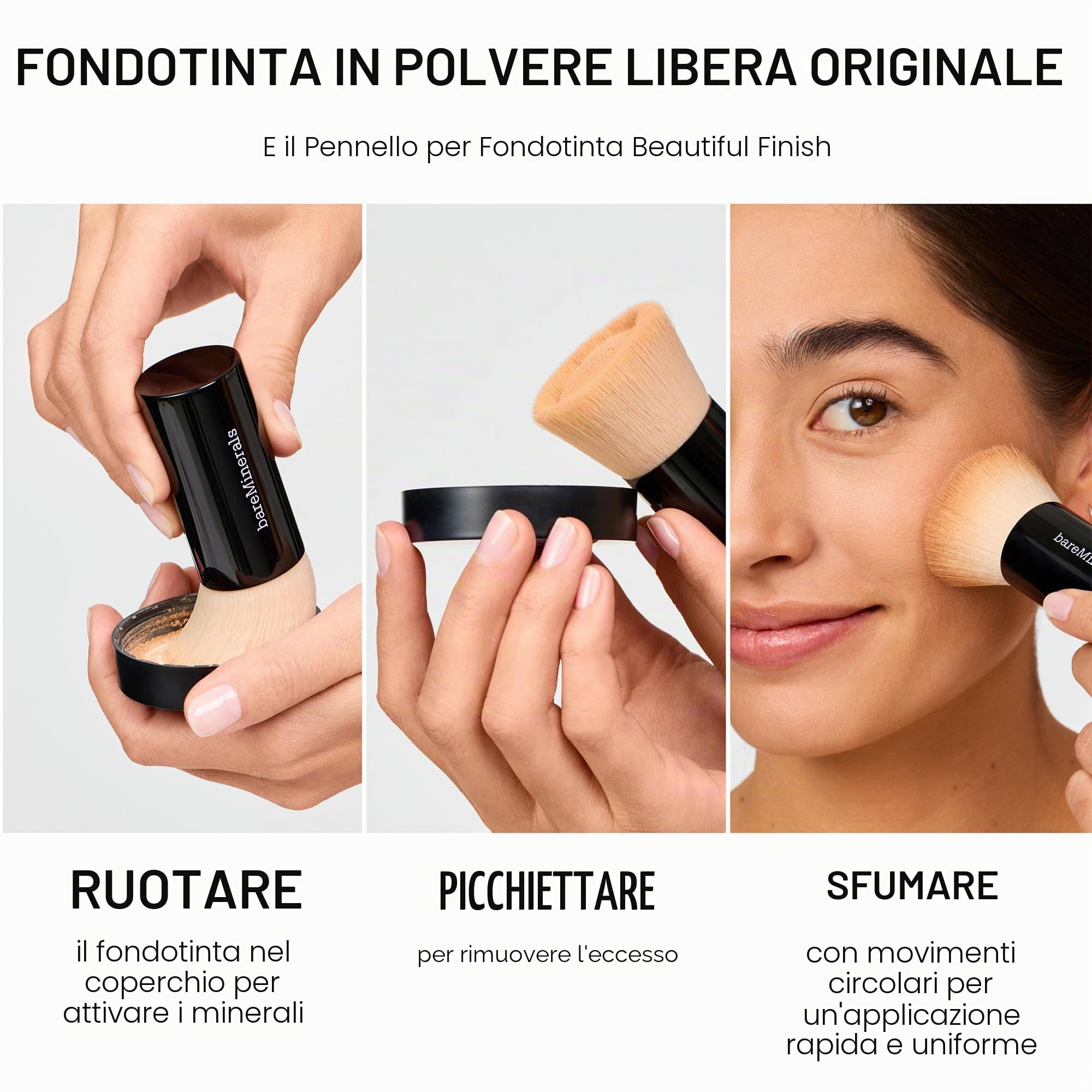 Minerale puro opaco, fattore protezione solare: 15, base: 6 g