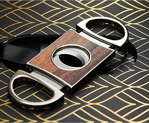 Miniatura 5 de R.O.C.K.S. - Juego de regalo de piedras de whisky con cortador de puros y cenicero de cigarros, 6 piedras redondas hechas a mano, bandeja de