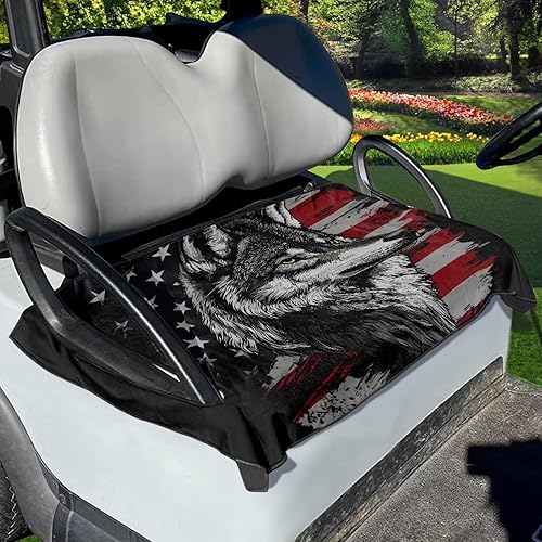 Miniatura 8 de Manta de toalla de asiento de carrito de golf con patrón de mandala, fácil de limpiar e instalar, se adapta a la mayoría de carritos de golf de 2