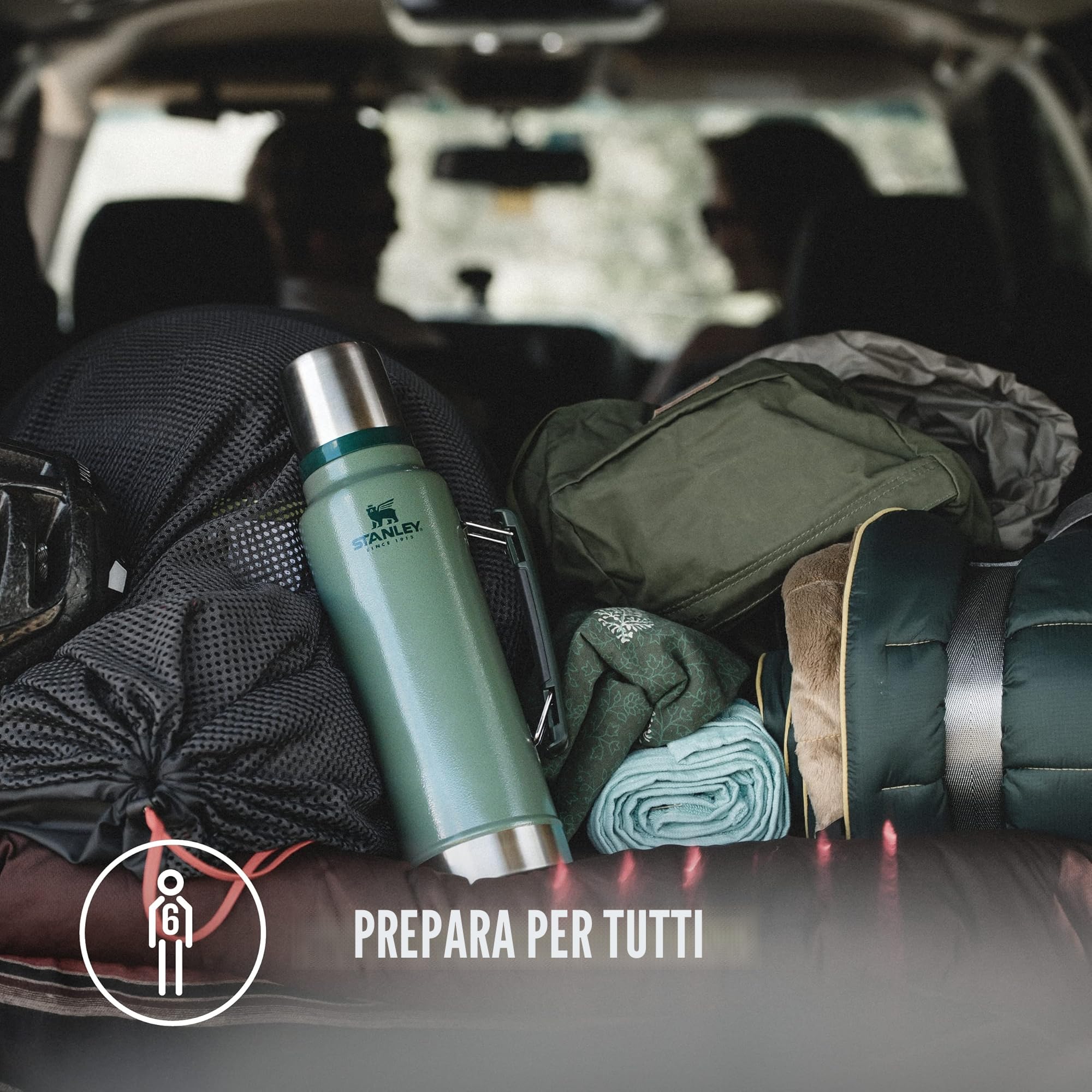 Stanley Classic Legendary Thermos 1.4L - Mantiene La Temperatura 40 Ore (Caldo/Freddo) - Borraccia Termica - Senza BPA - Acciaio Inox - Termos - Hammertone Green | Mantiene il caldo o il freddo per 40 ore, a prova di perdite, lavabile in lavastoviglie, bo