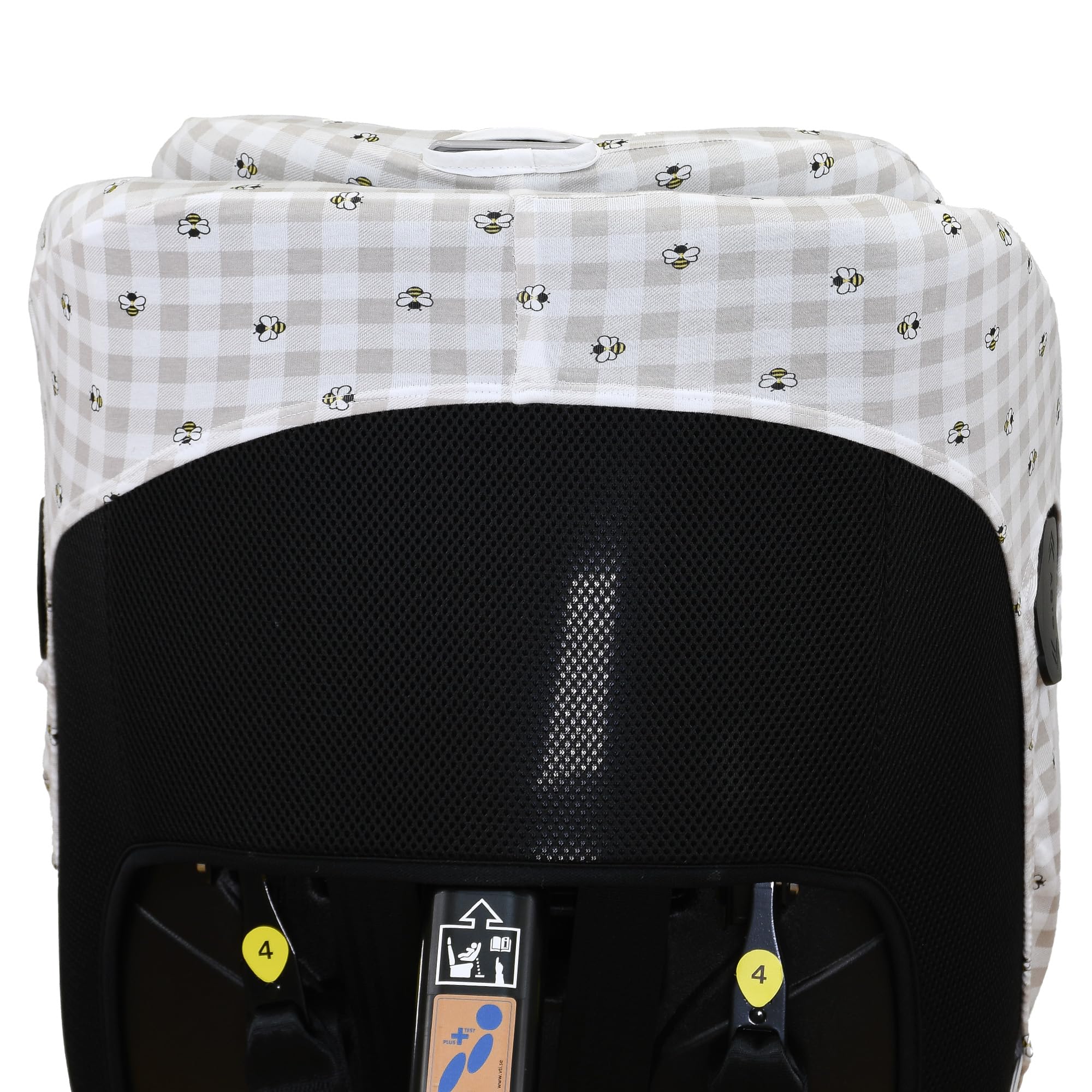 JYOKO Funda para Silla Compatible con Axkid Minikid 4, 4 Pro, Minikid MAX, Movekid y Move en Algodón Orgánico Suave y Transpirable para máximo Confort de tu bebé (Picnic Vichy)
