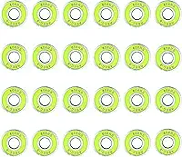 24 peças ABEC-9 608Rs rolamentos de skate, rolamentos de aço de alta velocidade com escudos verdes, rolamentos suaves silenciosos para patins, longboards, scooters