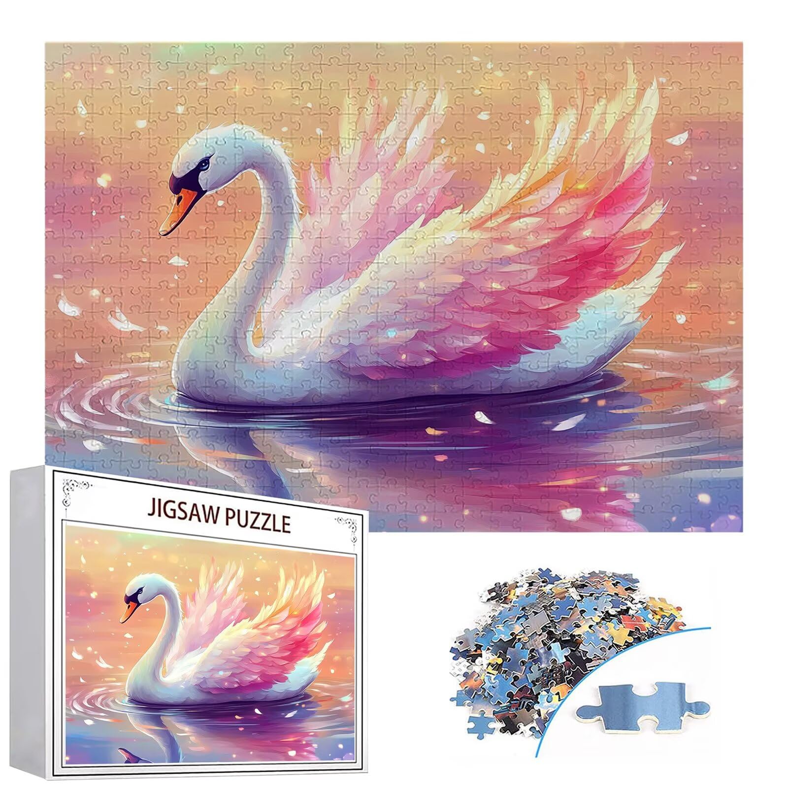 Puzzle 4000 sztuk zwierzę puzzle dla dorosłych gęś 141 x 87 cm unikalne rzemiosło klasyczne 3D drewniana układanka do rodzinnych gier aktywnych, układanka do samodzielnego wykonania nawet do dekoracji