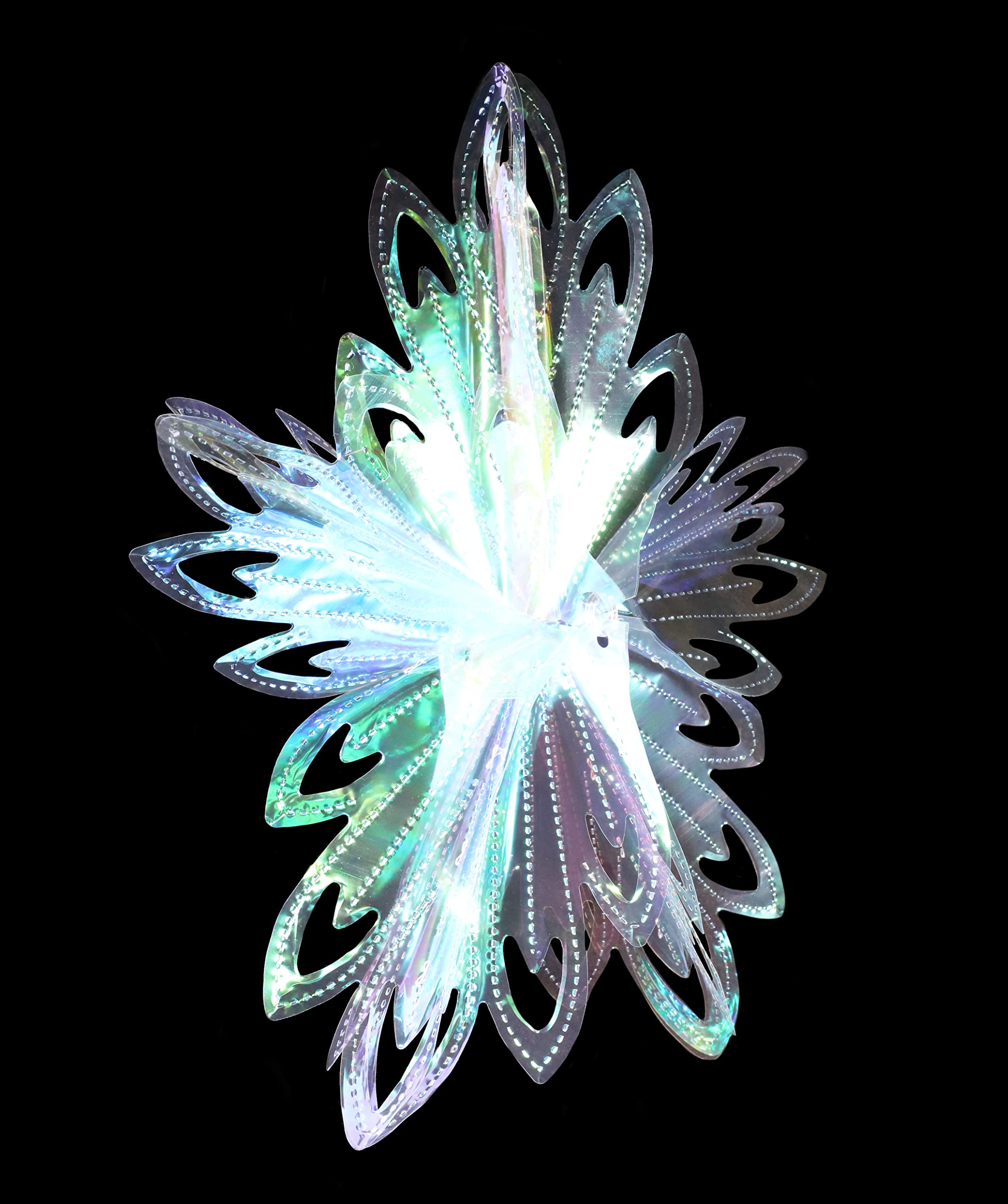 Christmas Concepts® 16” (1.3ft) Large Foil 3D Star Hanging Decoration - Christmas Trimming (Iridescent), 16" - Image 3