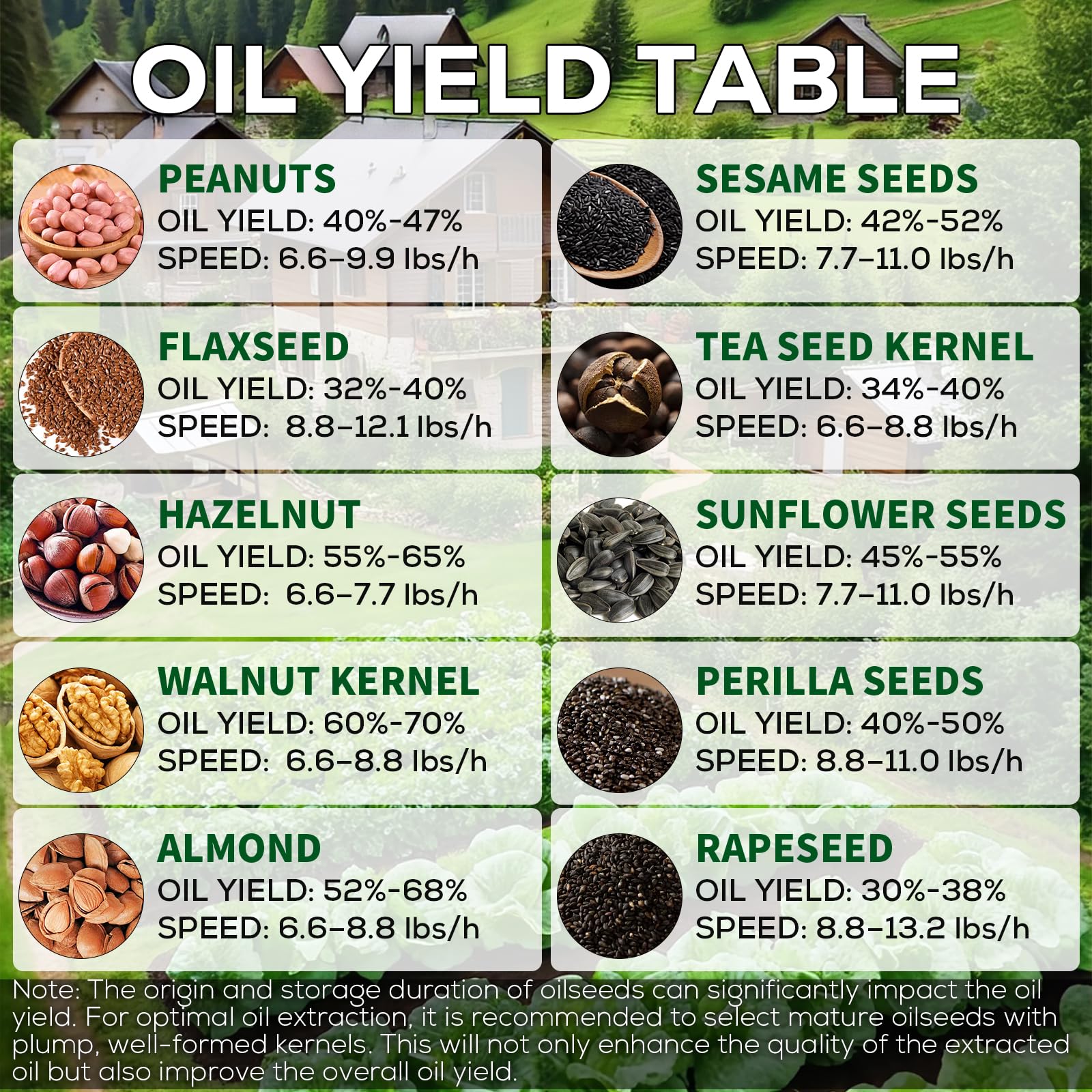 EKVILI Household Oil Press Machine, Foolproof Oil Press for Kitchen Use, Automatic Oil Extractor for Pressing Peanut, Sesame Seeds, Walnut, Almond, Pumpkin, Rapeseed and Many