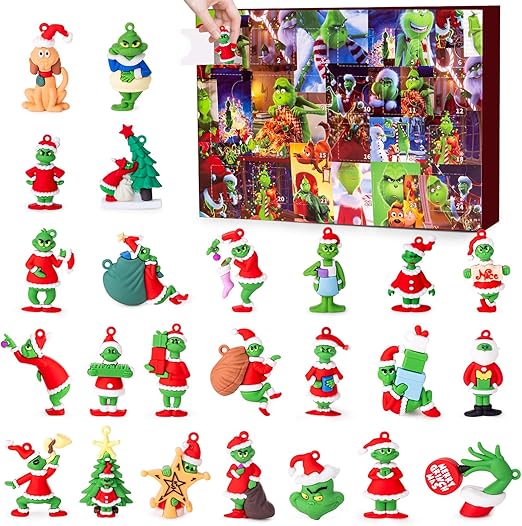 Advent Calendar 2025 Christmas,24-Day Countdown Calendar for Kids and Adults with 24 pcs Classic Doll Collectible Figures