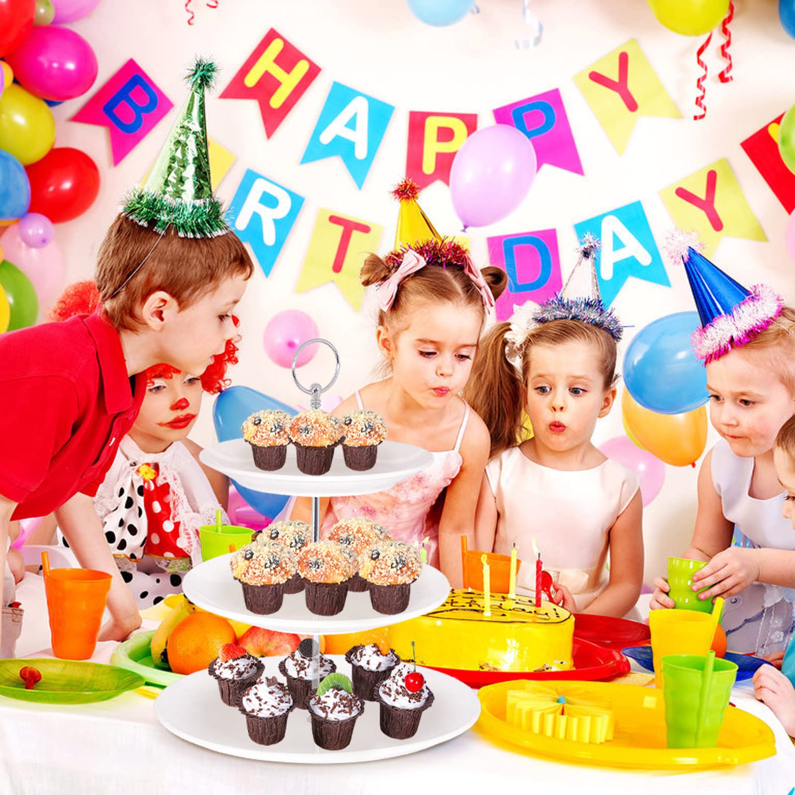 Kunstmatige Taart Nep Cupcakes Model 6 Stuks Namaak Taart Decoraties Simulatie Levendige Cupcake Brood Dessert Fotografie Rekwisieten Decoratie voor Weergave Thuis Keuken Desserts Model(#1