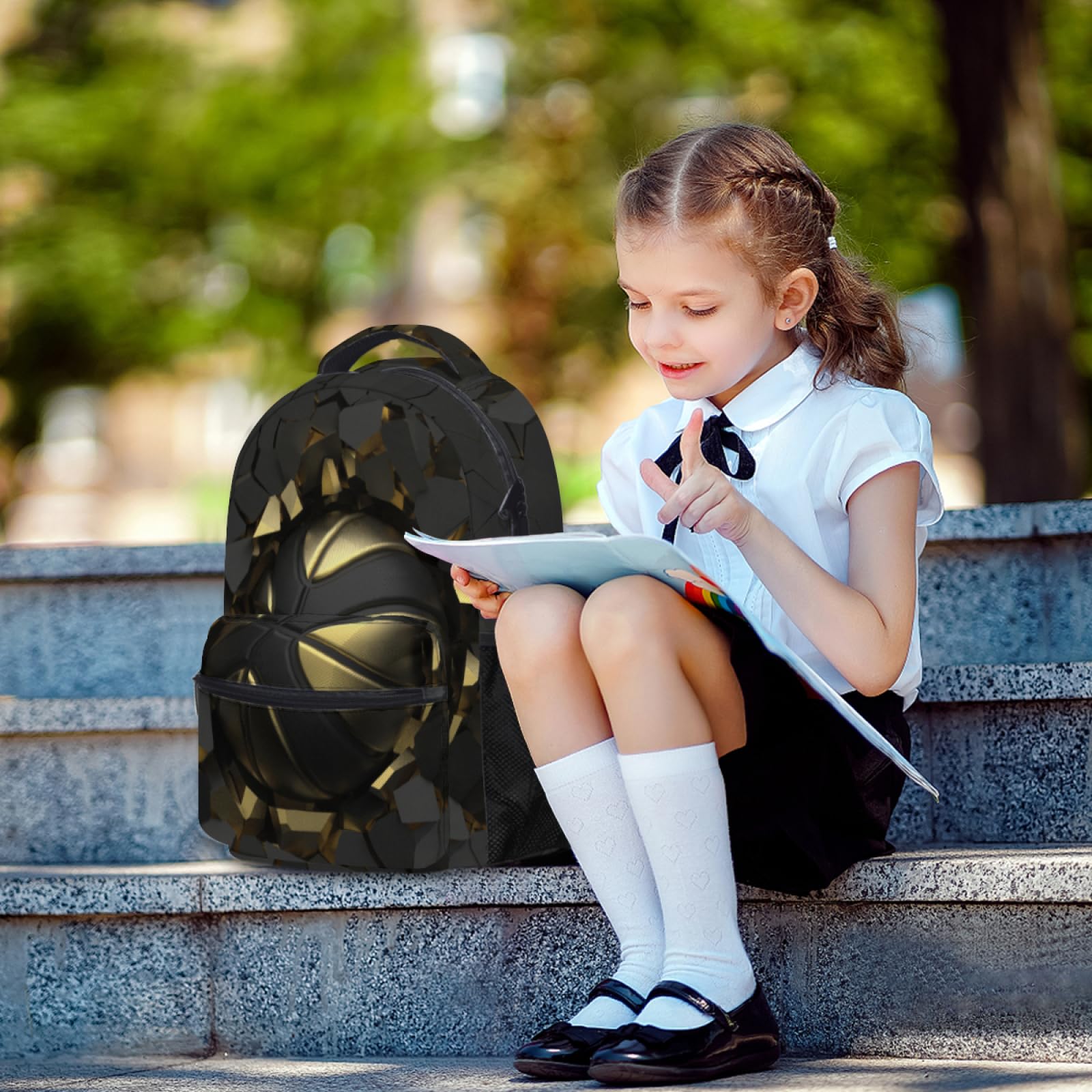 Giwawa Mochila escolar ligera con correa de hombro ajustable para niños, mujeres, hombres, laptop, viajes