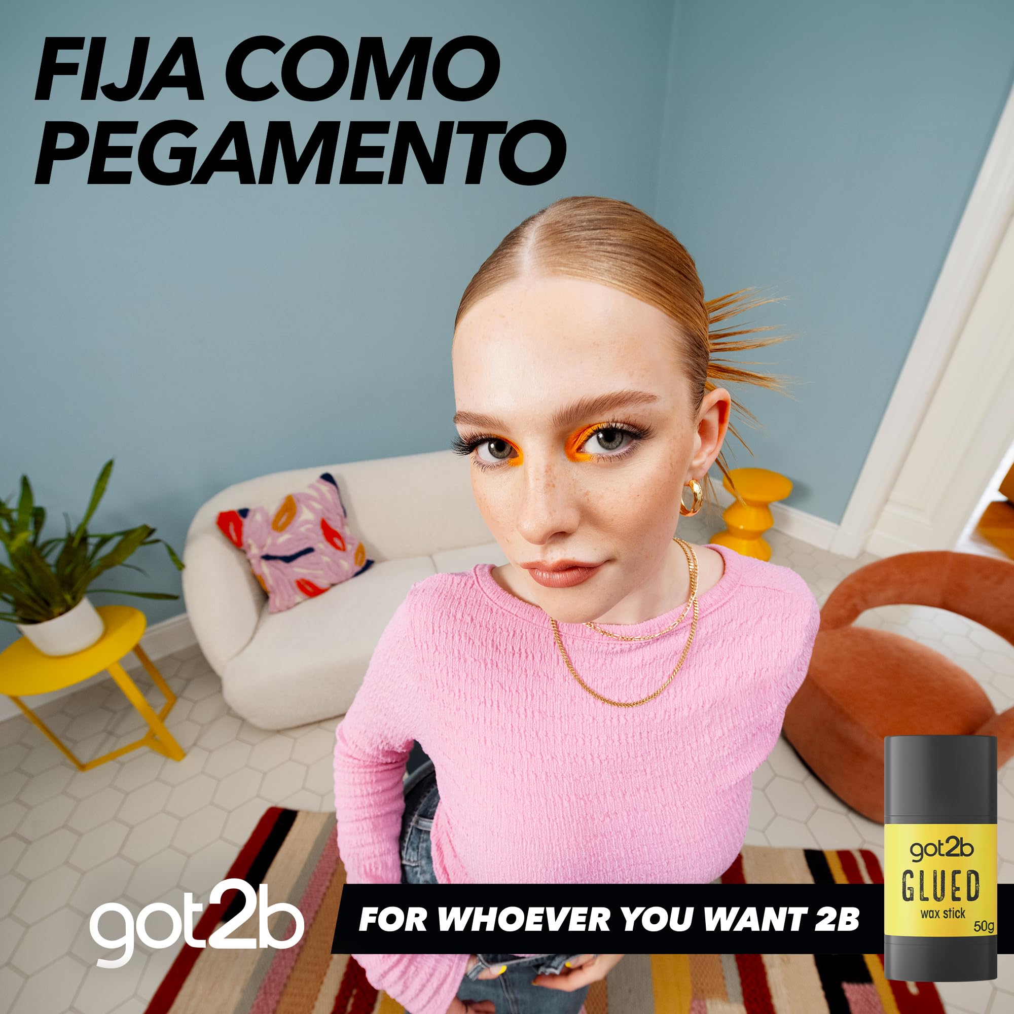 G2B WAX Stick 50g – Cera en Barra para Peinados | Fijación Fuerte y Duradera | Control del Frizz y Baby Hairs | Ideal para Cabello Suelto, Recogidos y Bordes