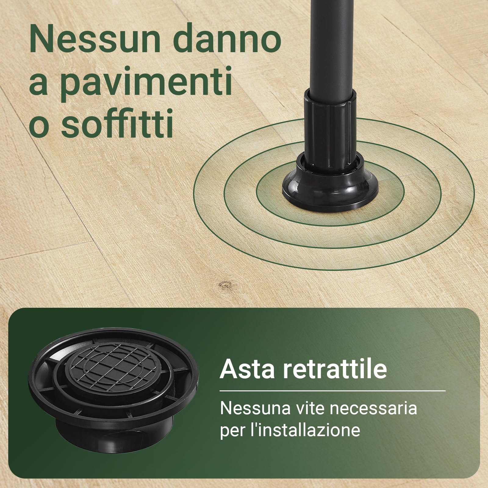 SoBuy Appendiabiti Telescopico, Stand Appendiabiti Robusto, Guardaroba Aperto Regolabile con Barre Appendiabiti per Camera da Letto, Cabina Armadio, Nero FRG109-II-SCH
