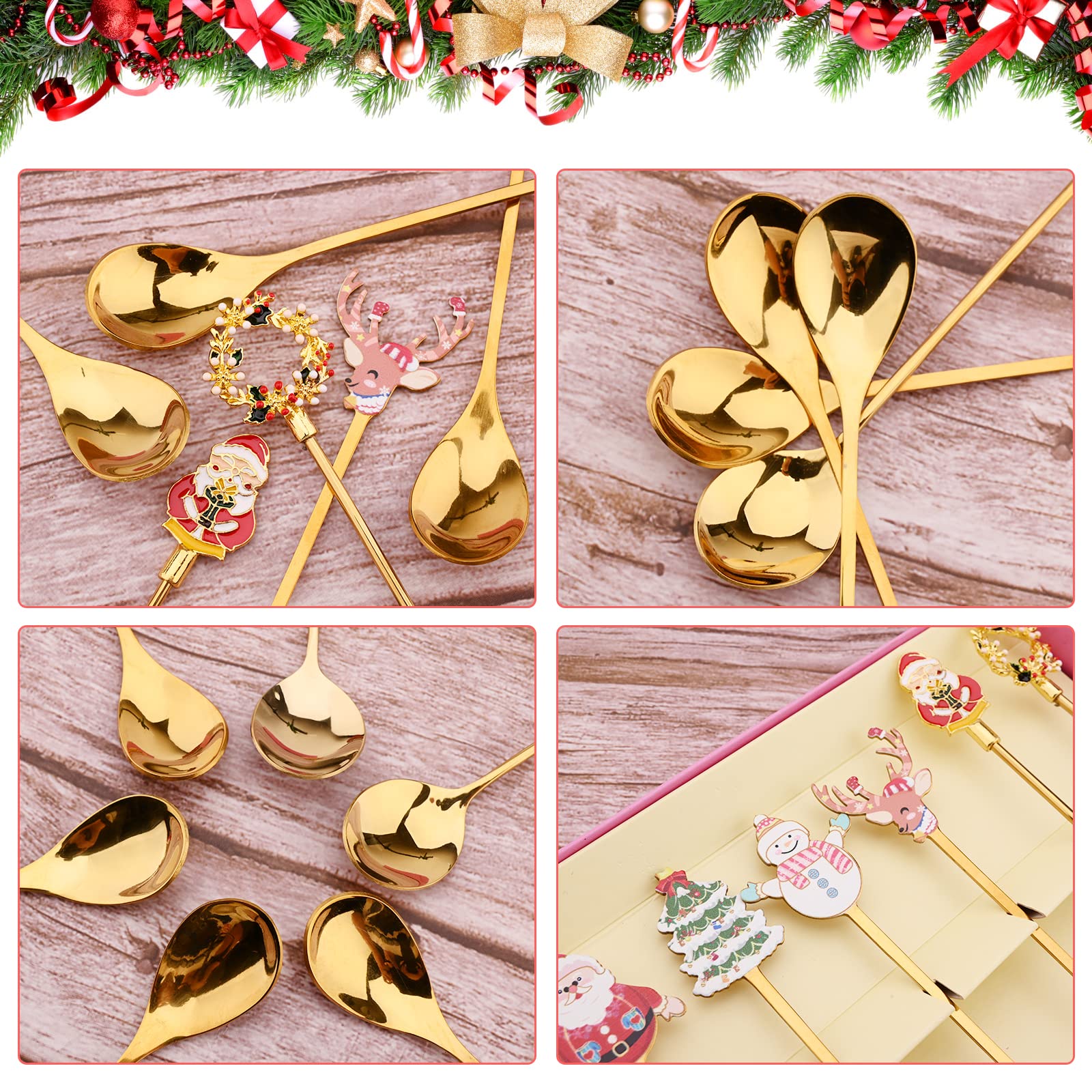 FülleMore 6 Stück Weihnachtslöffel Set Aus Edels Produktbild-Vorschau 8
